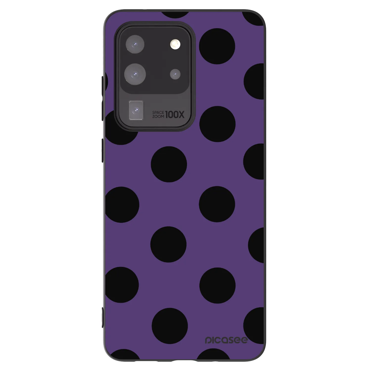 Picasee silikonowe czarne etui na Samsung Galaxy S20 Ultra 5G G988F - Big flickers 2