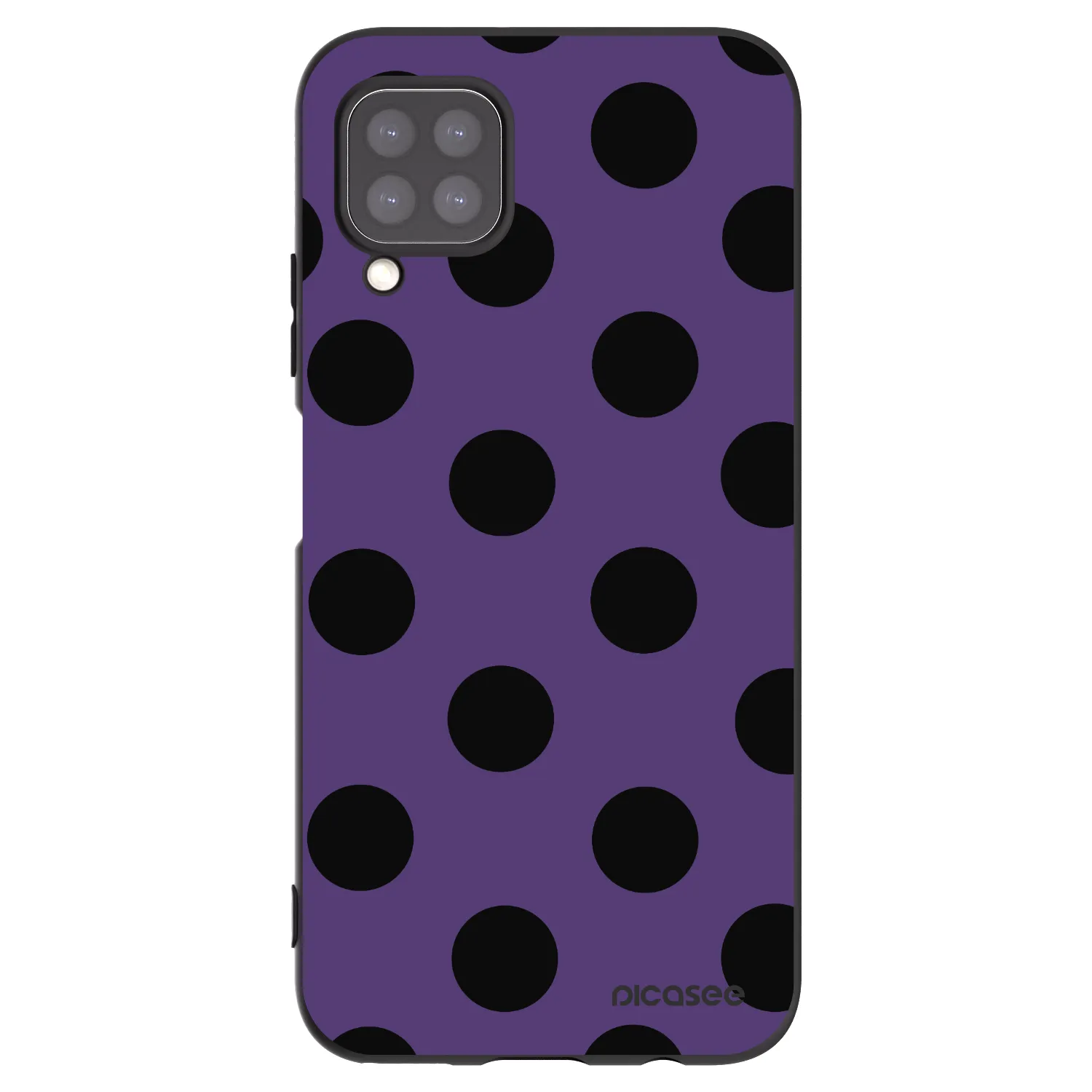Picasee silikonowe czarne etui na Huawei P40 Lite - Big flickers 2