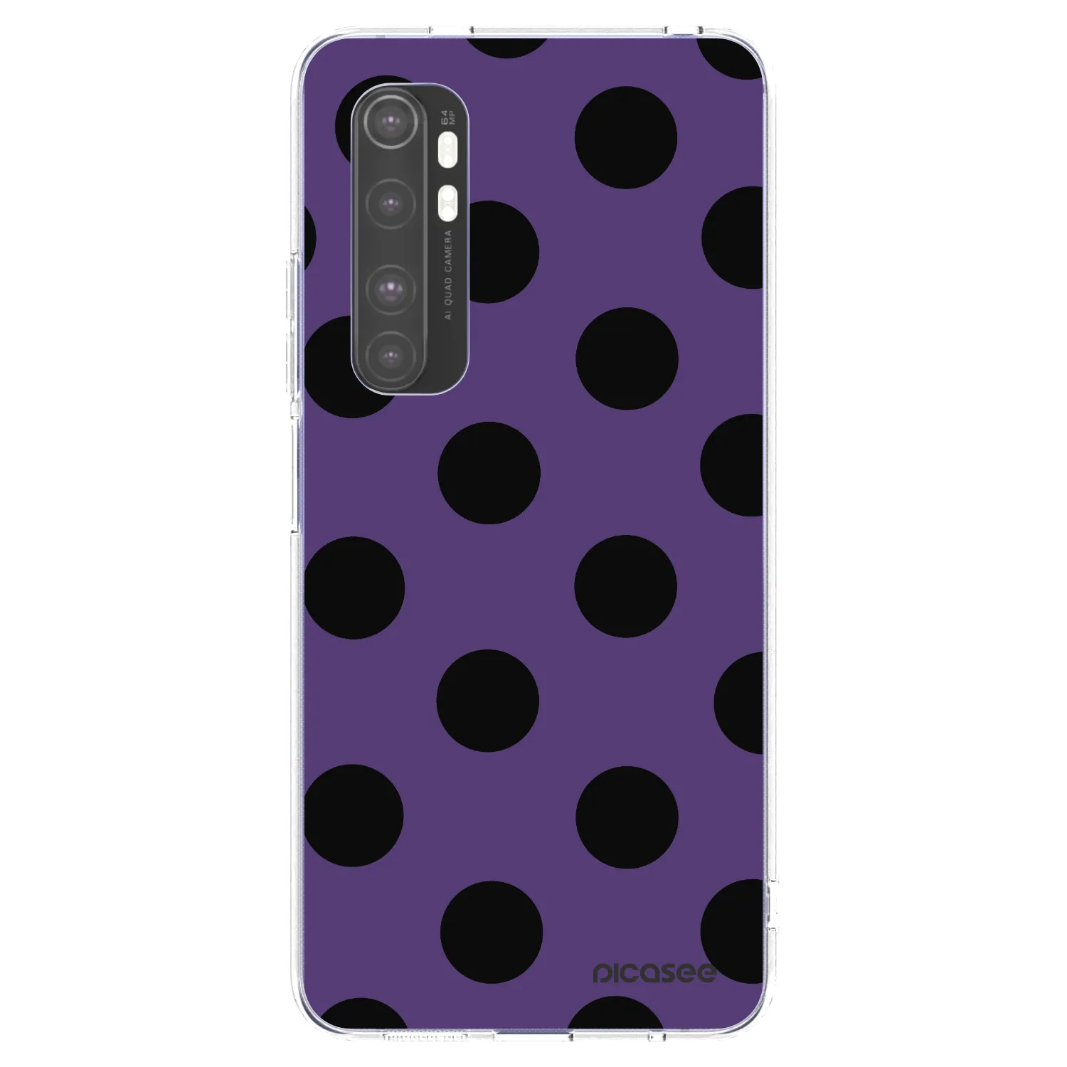 Picasee silikonowe przeźroczyste etui na Xiaomi Mi Note 10 Lite - Big flickers 2