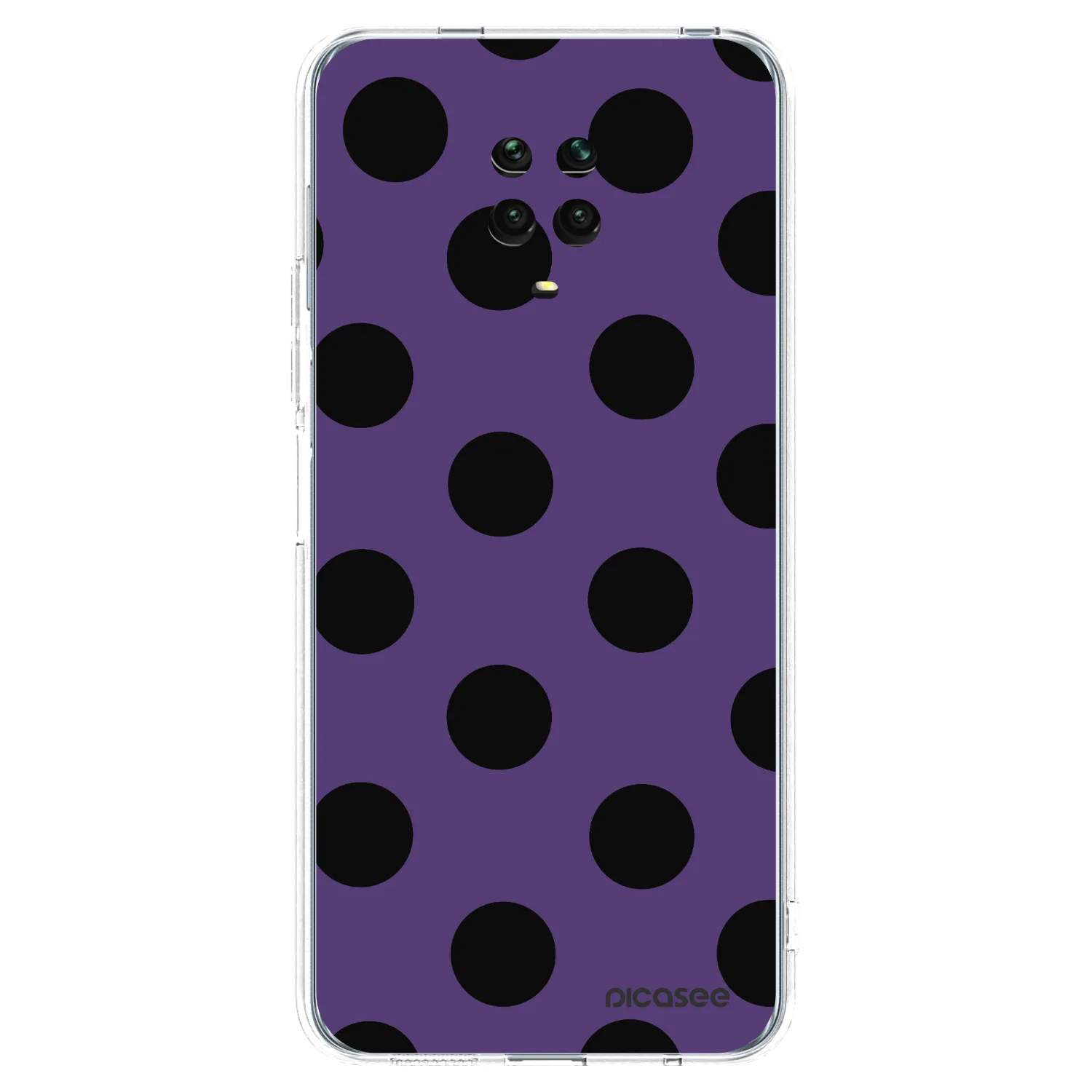 Picasee silikonowe przeźroczyste etui na Xiaomi Redmi Note 9S - Big flickers 2