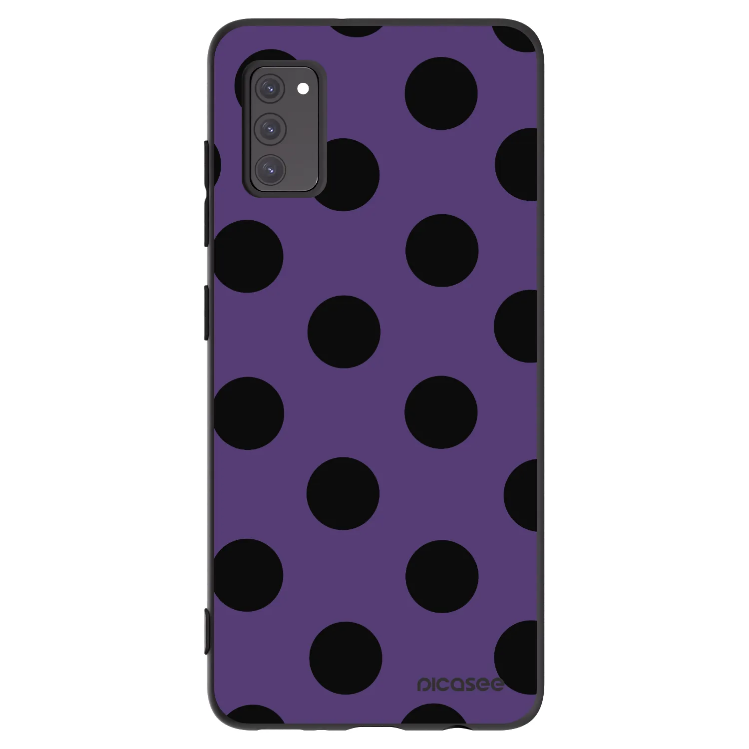 Picasee silikonowe czarne etui na Samsung Galaxy A41 A415F - Big flickers 2