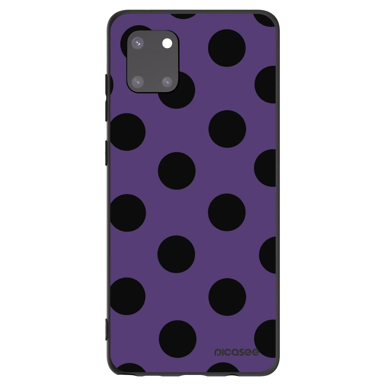Picasee silikonowe czarne etui na Samsung Galaxy Note 10 Lite N770F - Big flickers 2