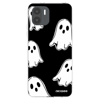 Picasee silikonowe przeźroczyste etui na Xiaomi Redmi A2 - Black ghosts