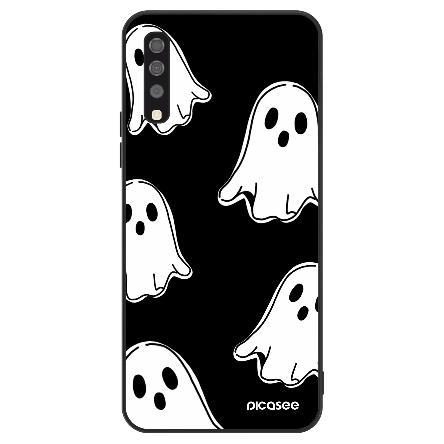 Picasee ULTIMATE CASE na Samsung Galaxy A70 A705F - Black ghosts