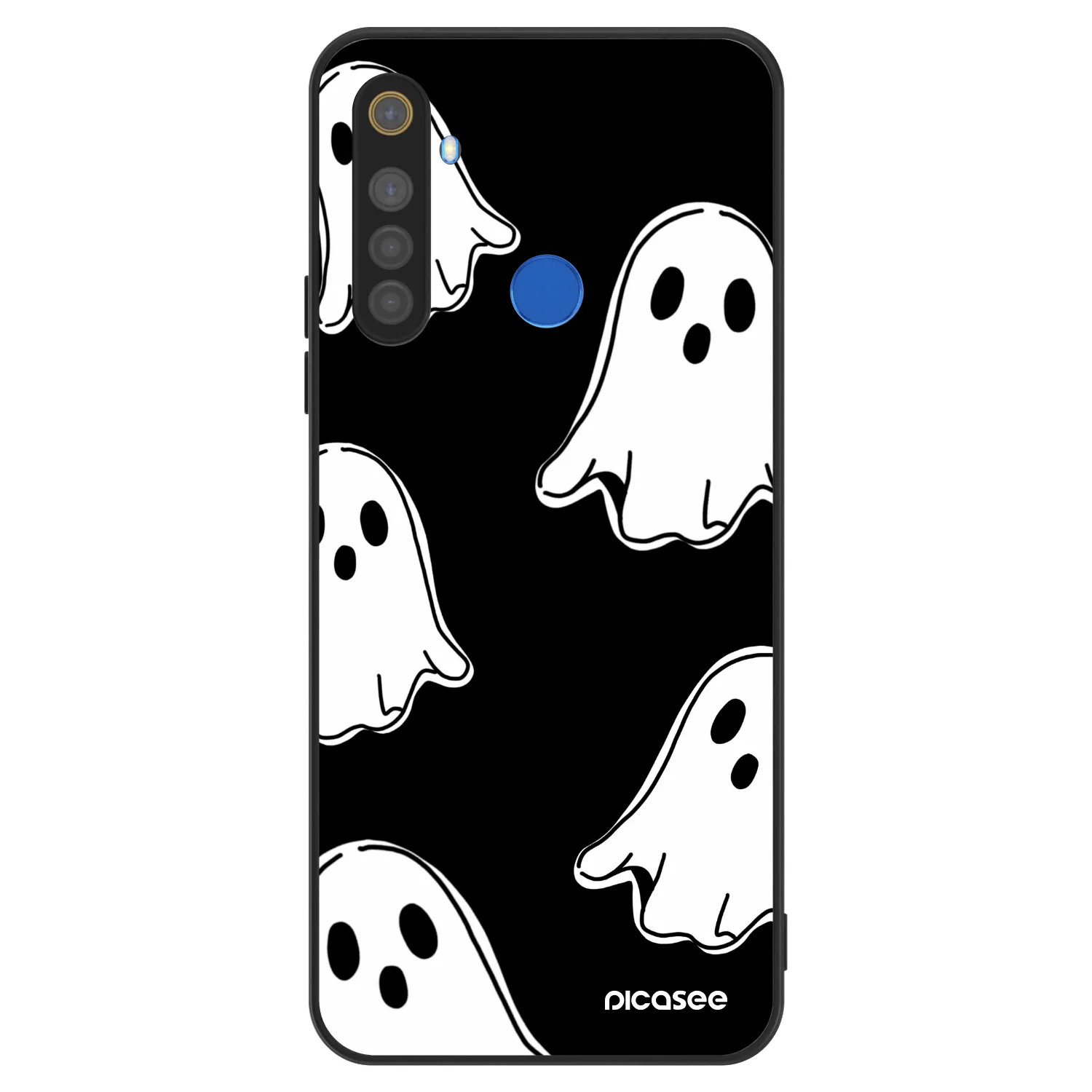Picasee ULTIMATE CASE na Realme 5 - Black ghosts