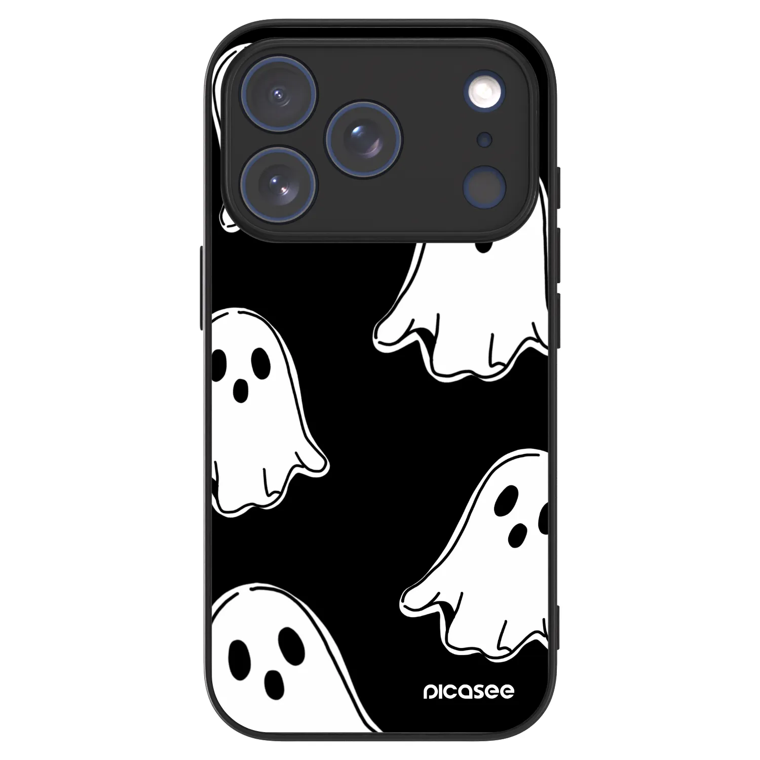 Picasee ULTIMATE CASE MagSafe pro Apple iPhone 17 Pro - Black ghosts