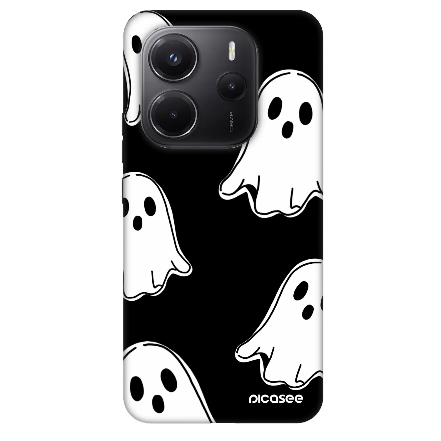 Picasee Fashion Case na Xiaomi Redmi Note 14 5G - Black ghosts