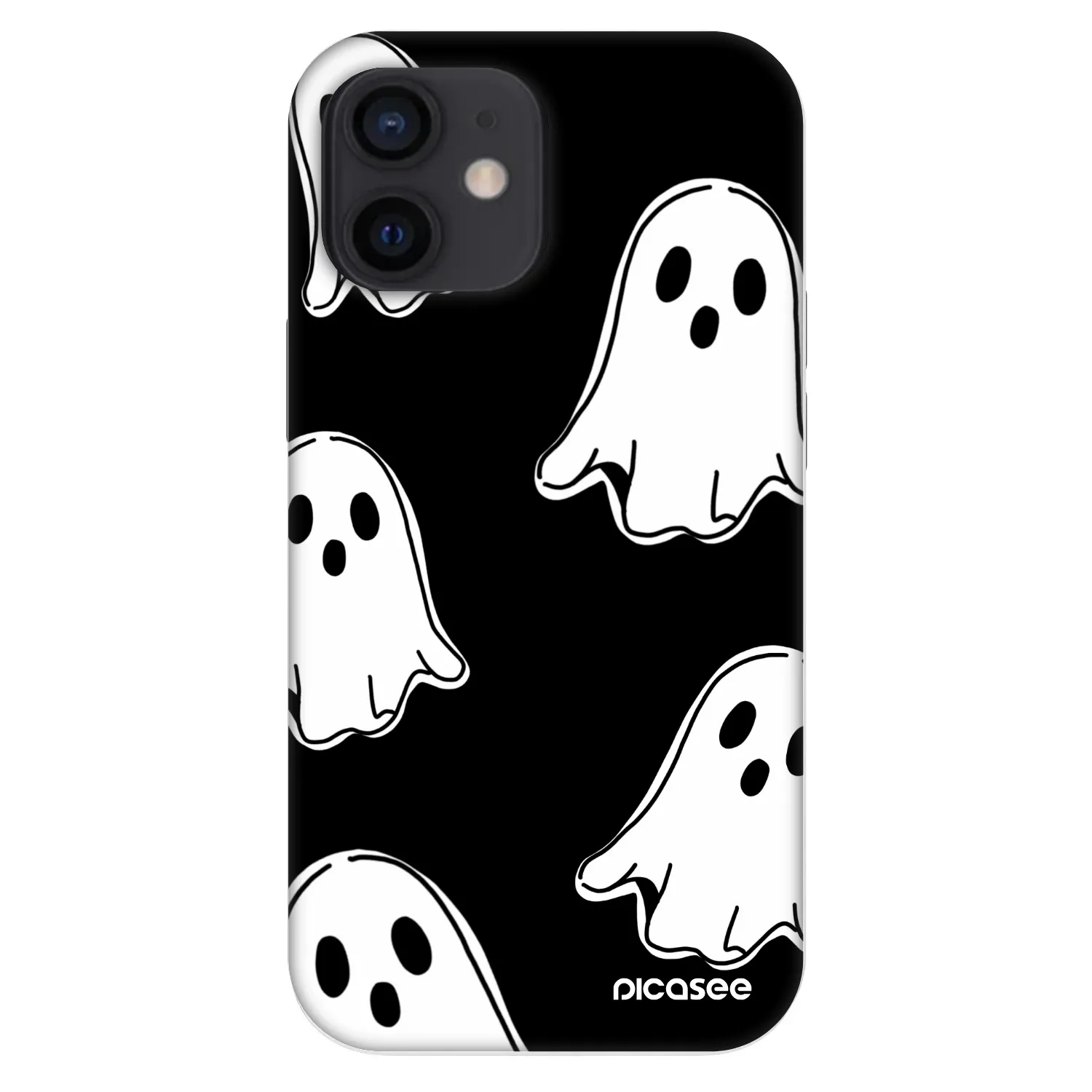 Picasee Fashion Case na Apple iPhone 12 mini - Black ghosts