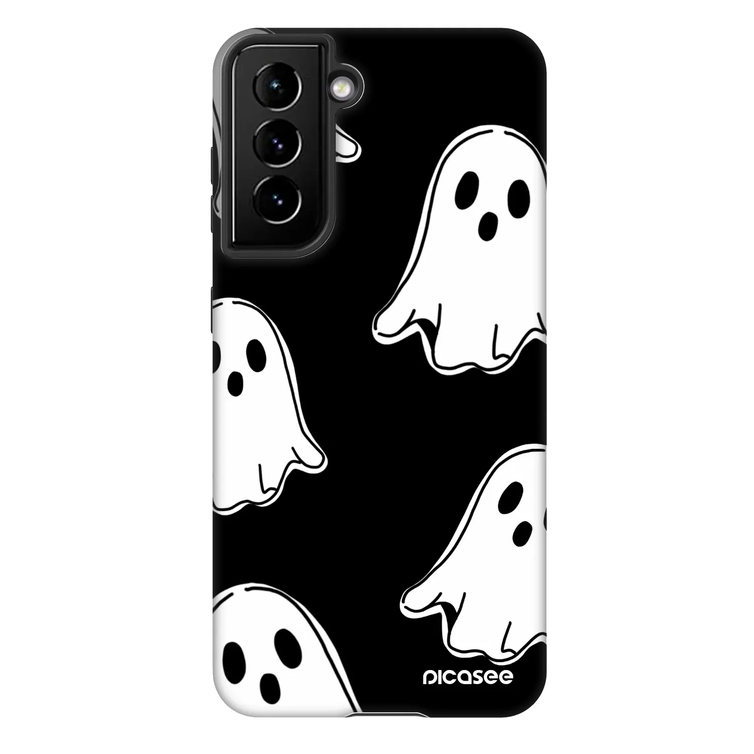 Picasee Fashion Case na Samsung Galaxy S21 5G G991B - Black ghosts