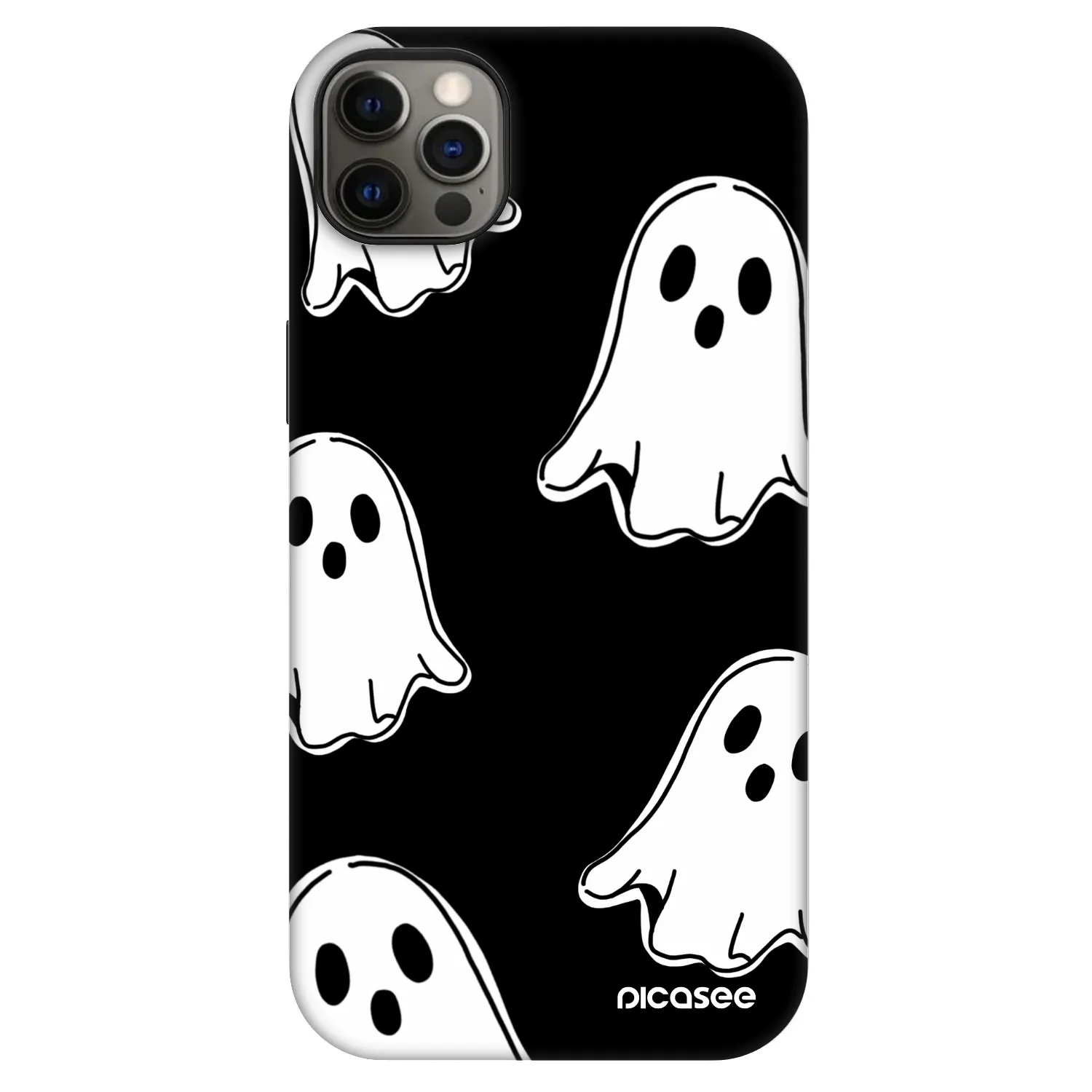 Picasee Fashion Case MagSafe na Apple iPhone 12 Pro Max - Black ghosts