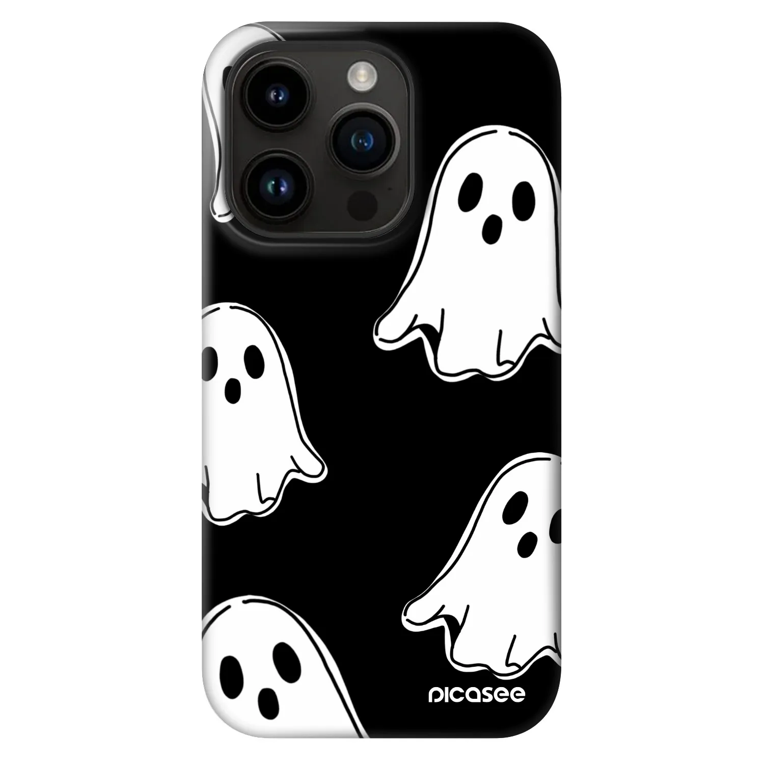 Picasee Fashion Case MagSafe na Apple iPhone 14 Pro - Black ghosts