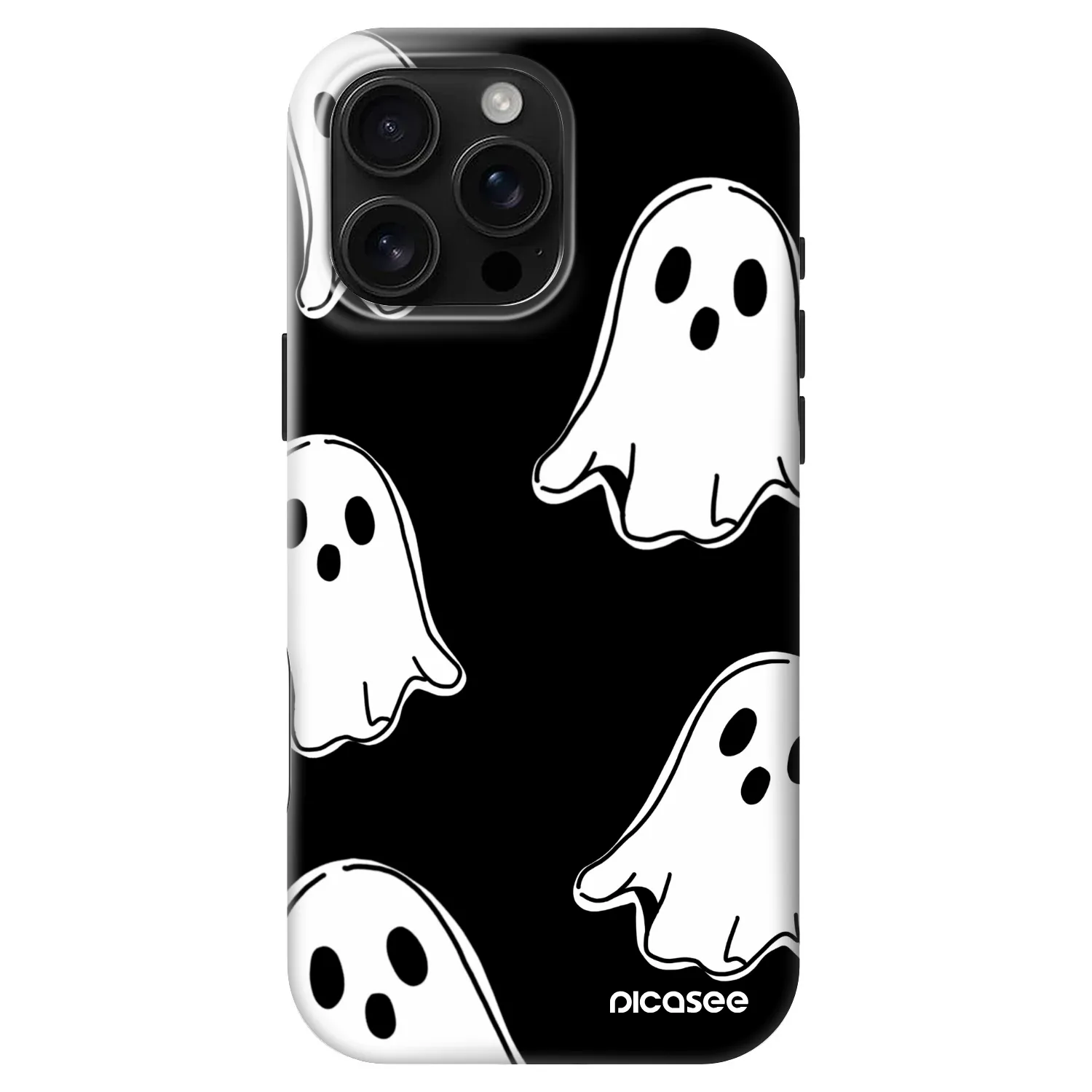 Picasee Fashion Case MagSafe na Apple iPhone 16 Pro Max - Black ghosts
