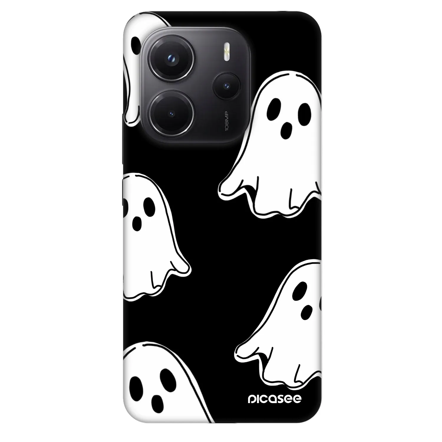 Picasee Fashion Case na Xiaomi Redmi Note 14 4G - Black ghosts