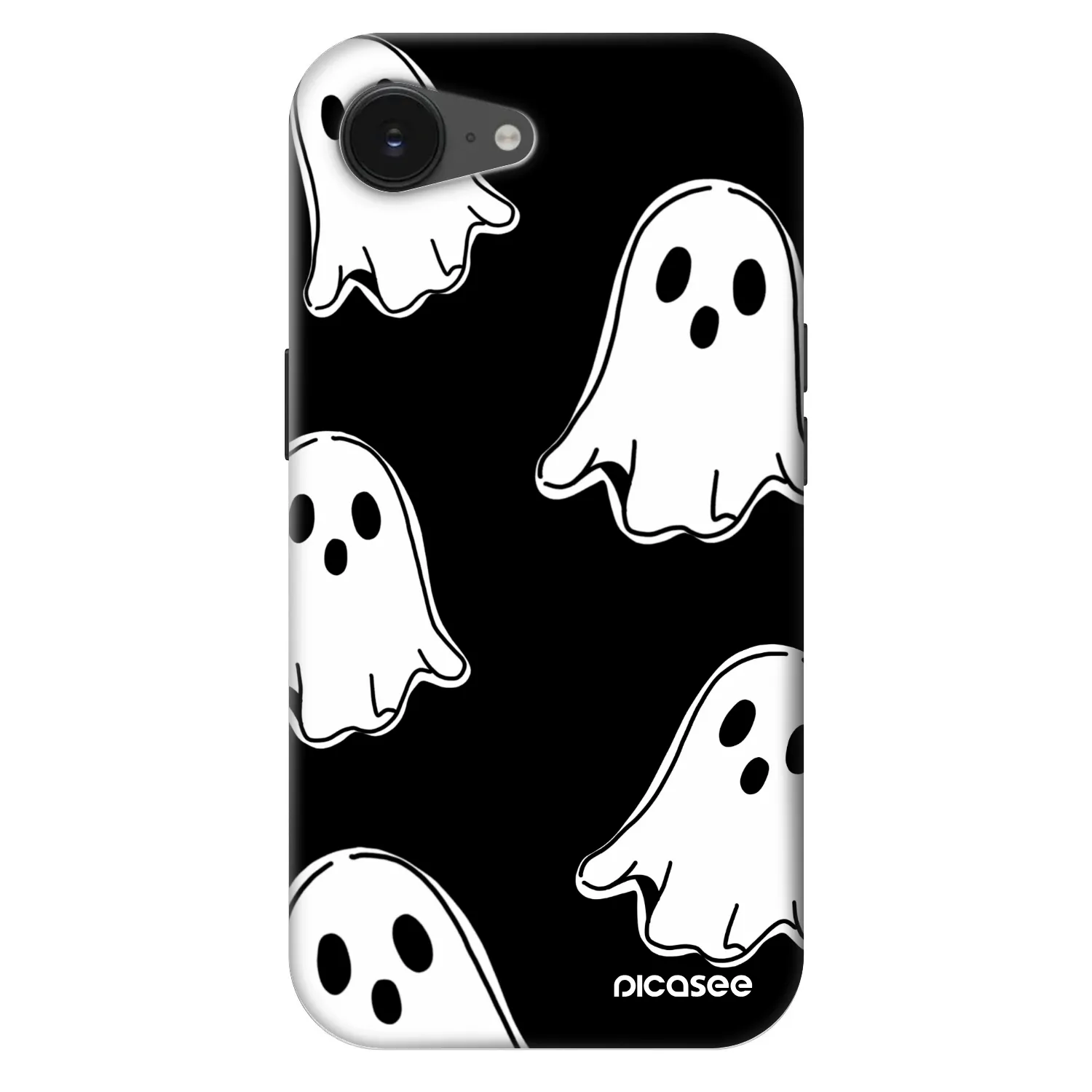 Picasee Fashion Case MagSafe na Apple iPhone 17e - Black ghosts