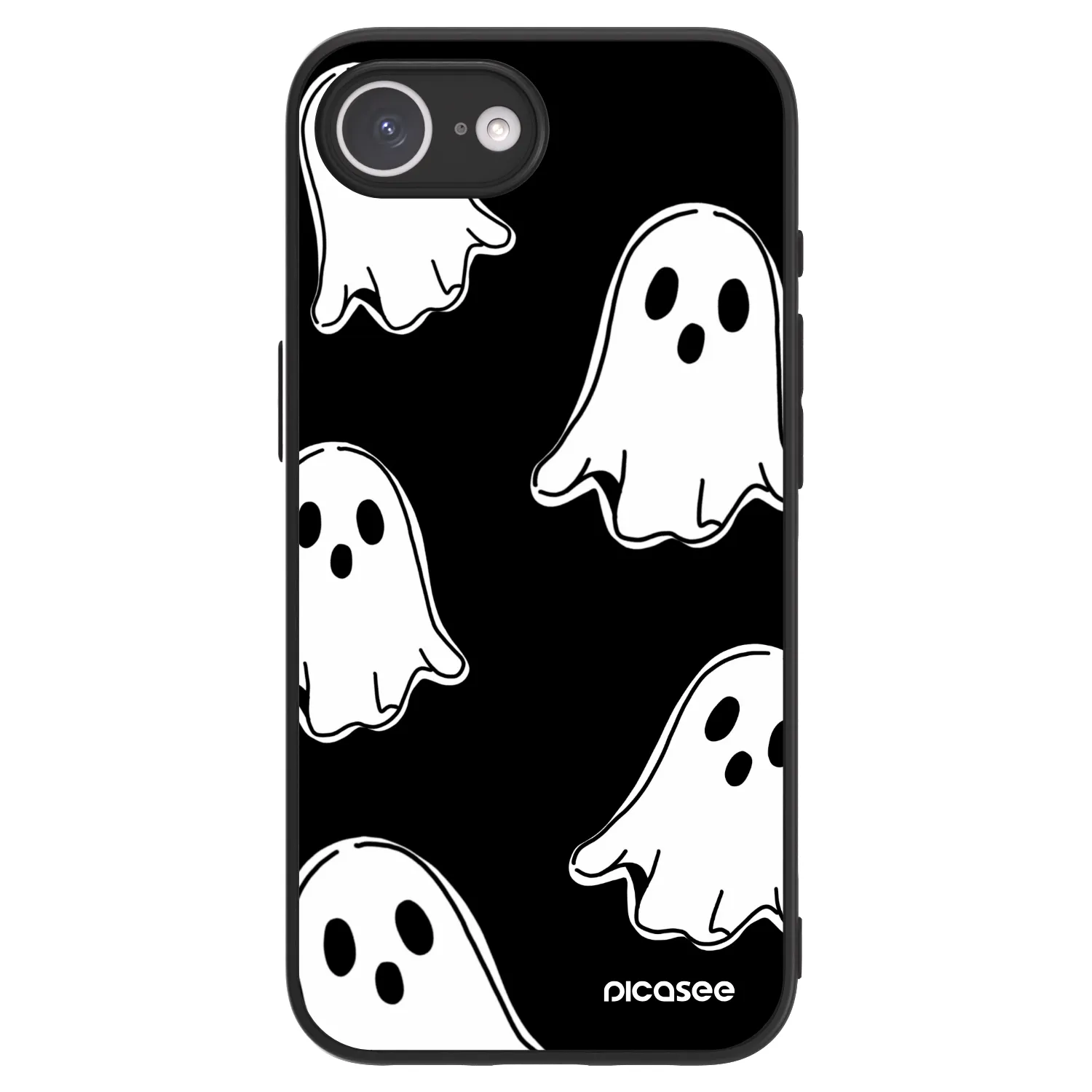 Picasee ULTIMATE CASE MagSafe pro Apple iPhone 17e - Black ghosts