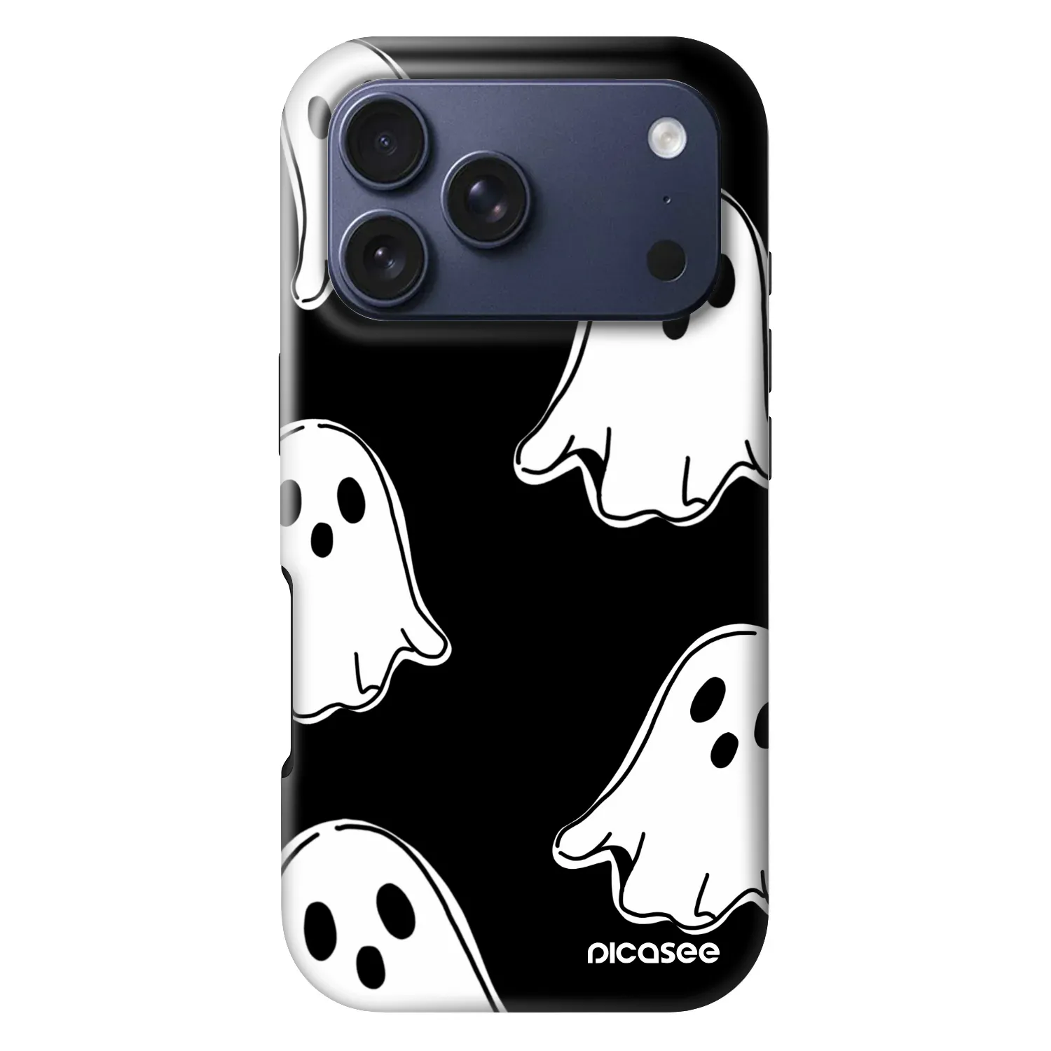 Picasee Fashion Case MagSafe na Apple iPhone 18 Pro - Black ghosts