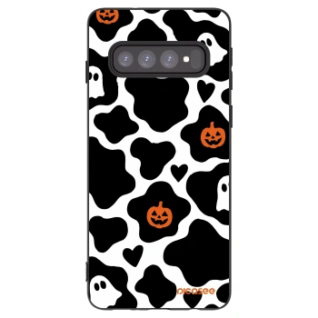 Picasee silikonowe czarne etui na Samsung Galaxy S10 G973 - Boow