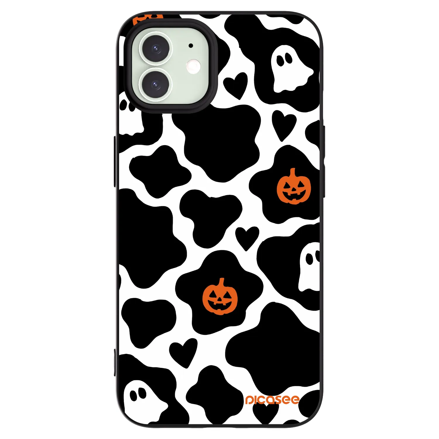 Picasee silikonowe czarne etui na Apple iPhone 12 - Boow