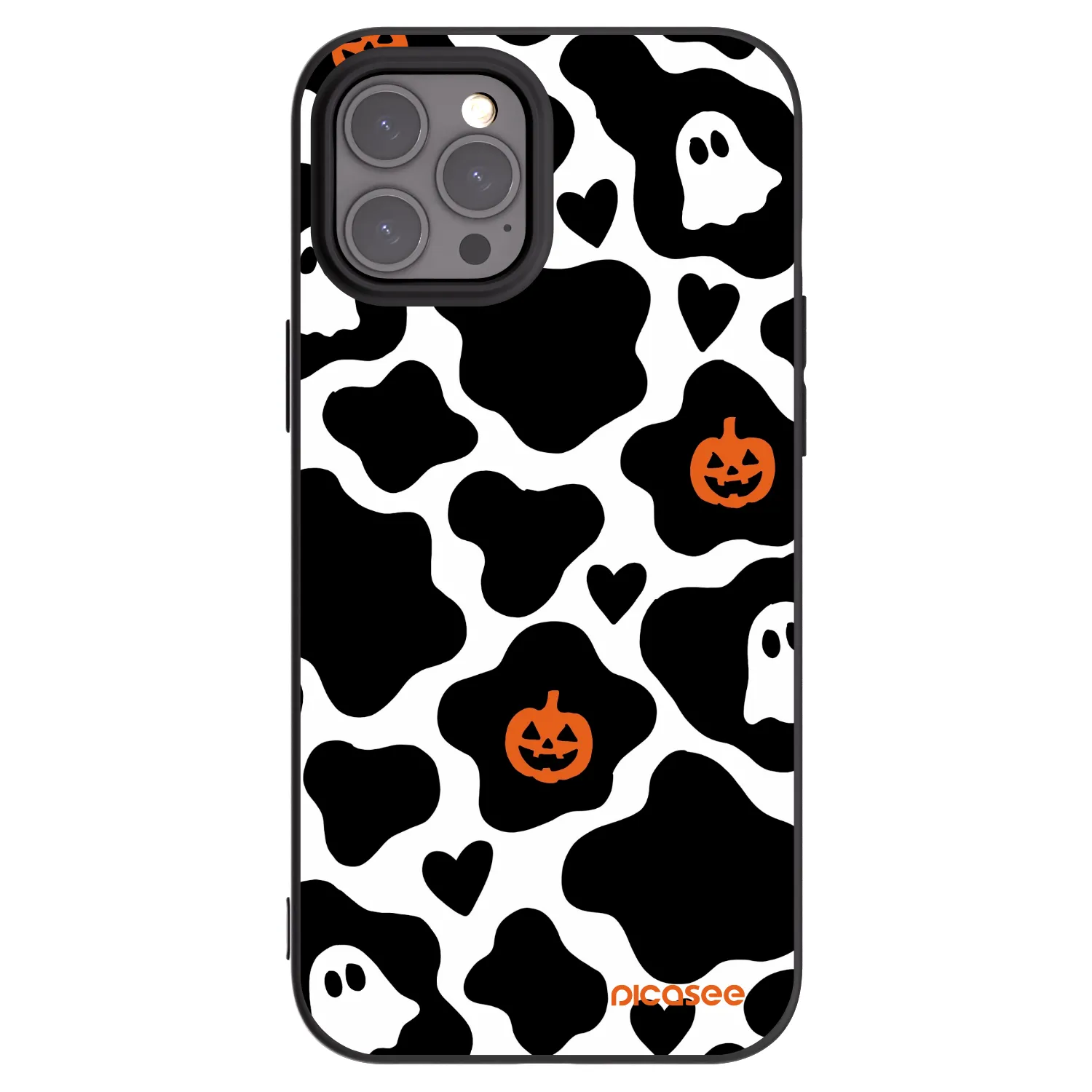 Picasee silikonowe czarne etui na Apple iPhone 12 Pro Max - Boow