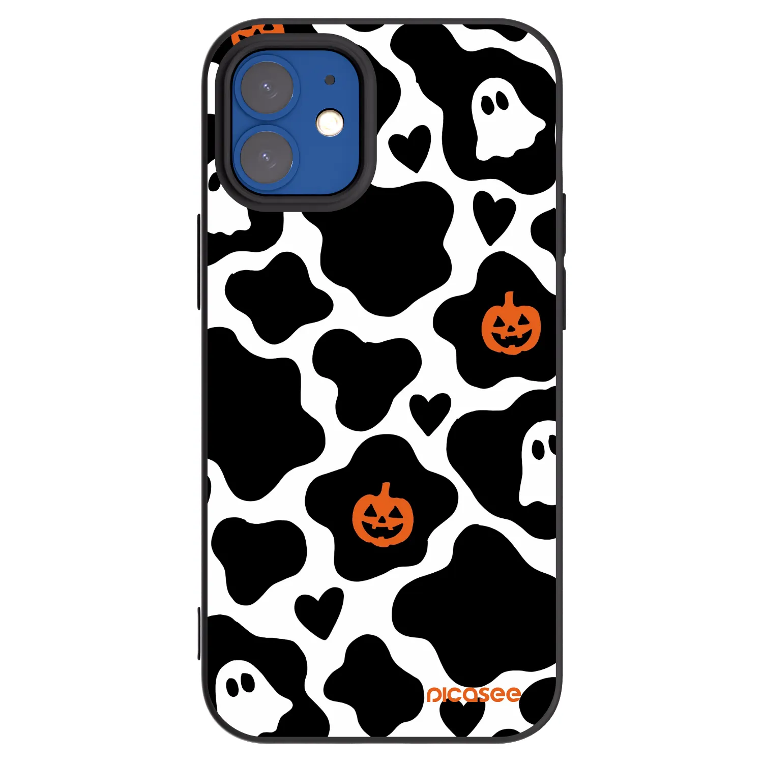 Picasee silikonowe czarne etui na Apple iPhone 12 mini - Boow