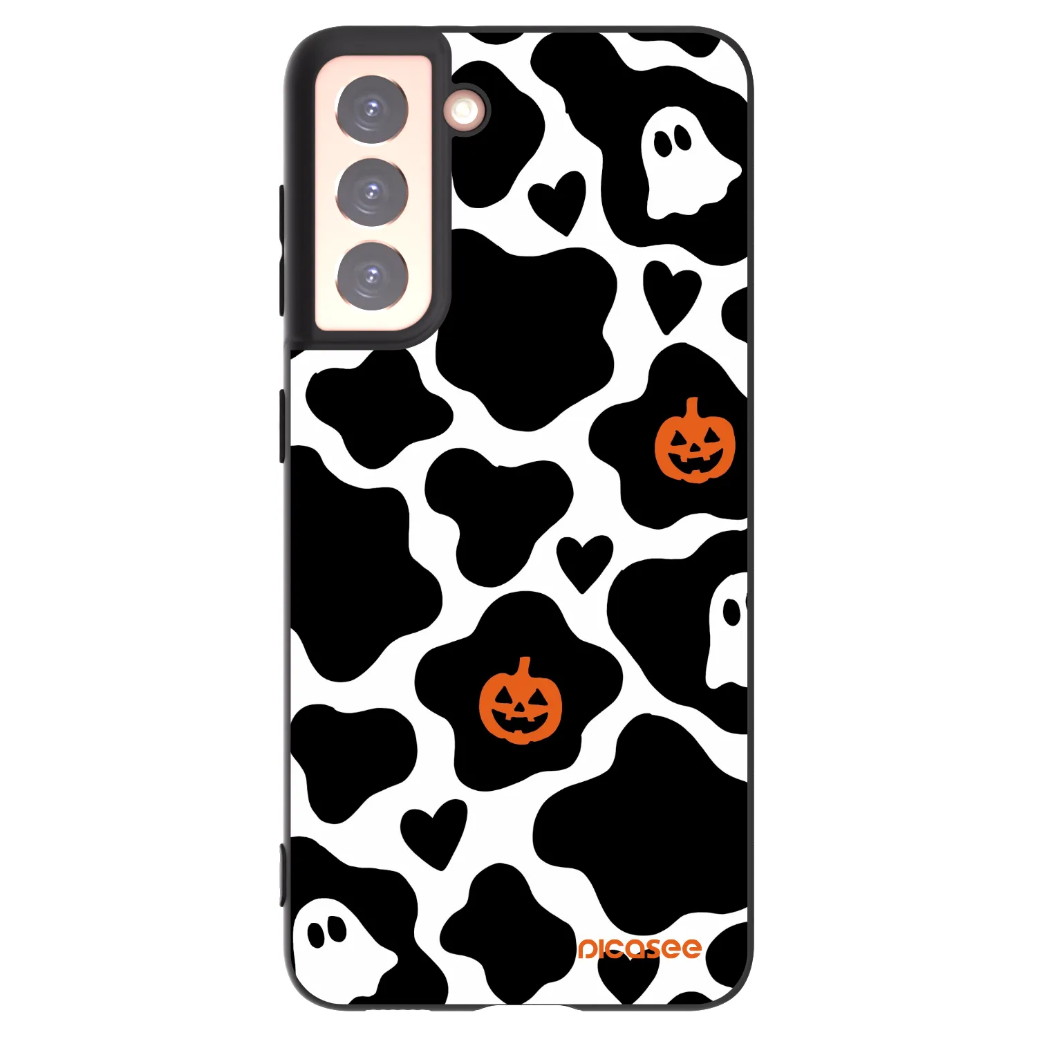 Picasee silikonowe czarne etui na Samsung Galaxy S21 5G G991B - Boow
