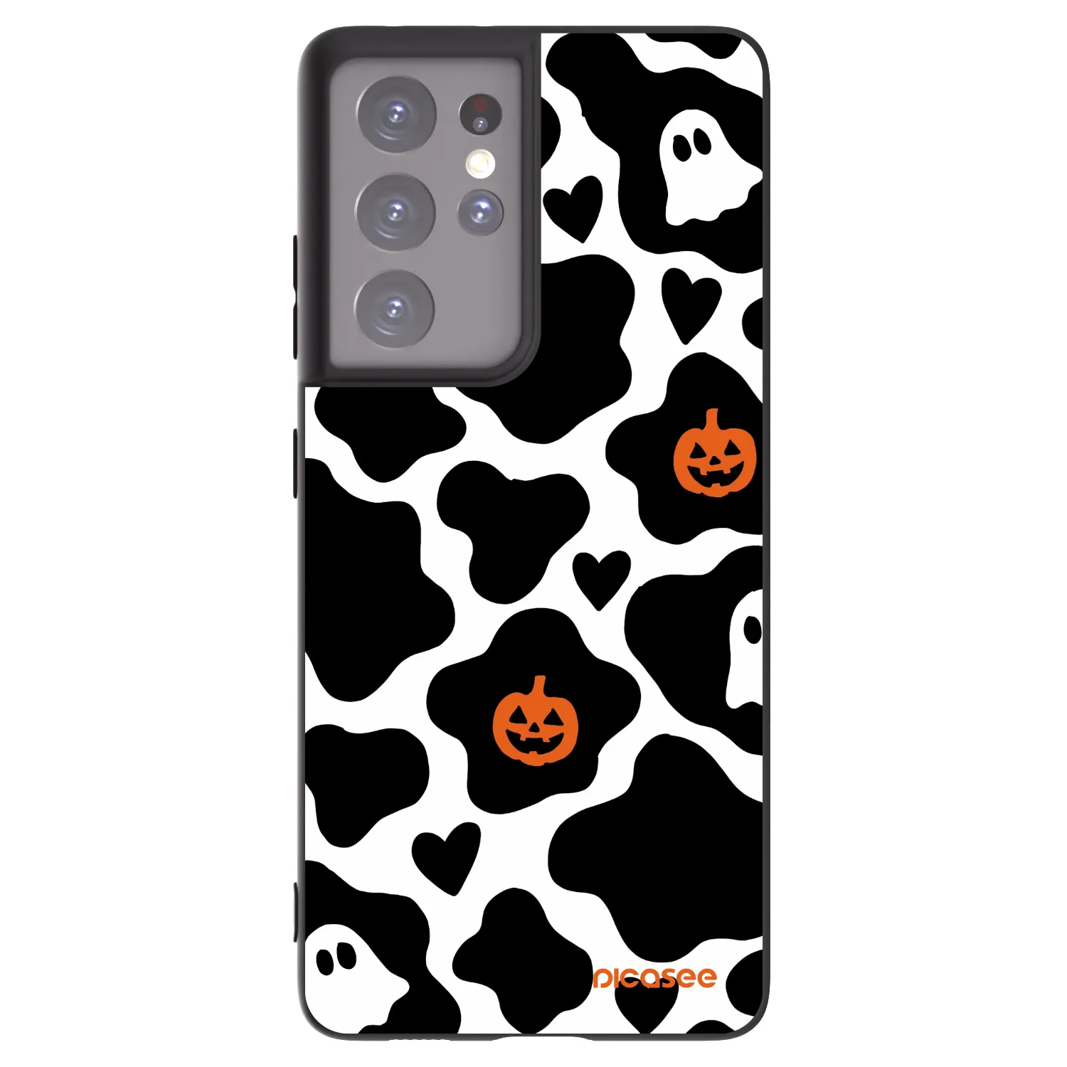 Picasee silikonowe czarne etui na Samsung Galaxy S21 Ultra 5G G998B - Boow