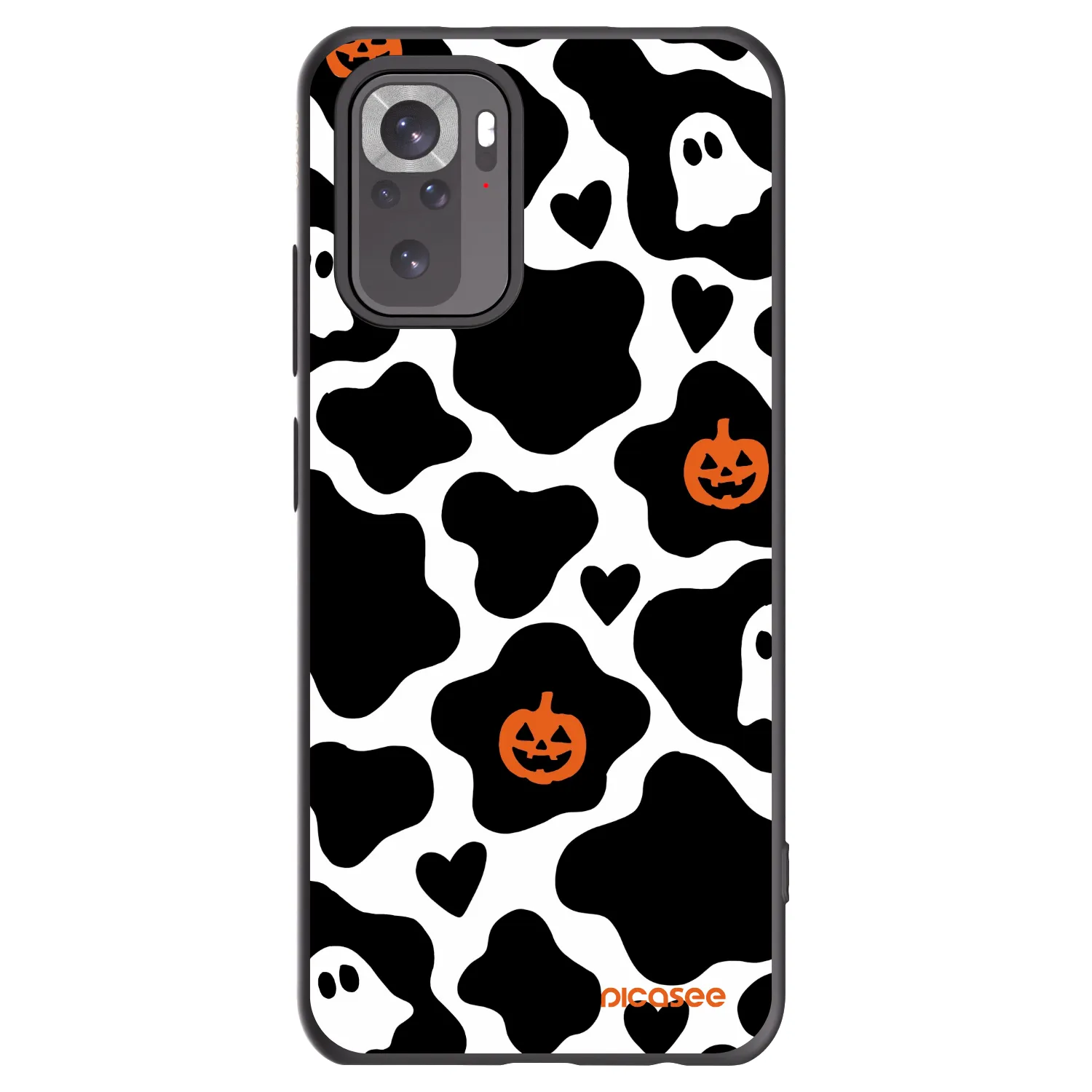 Picasee silikonowe czarne etui na Xiaomi Redmi Note 10 - Boow