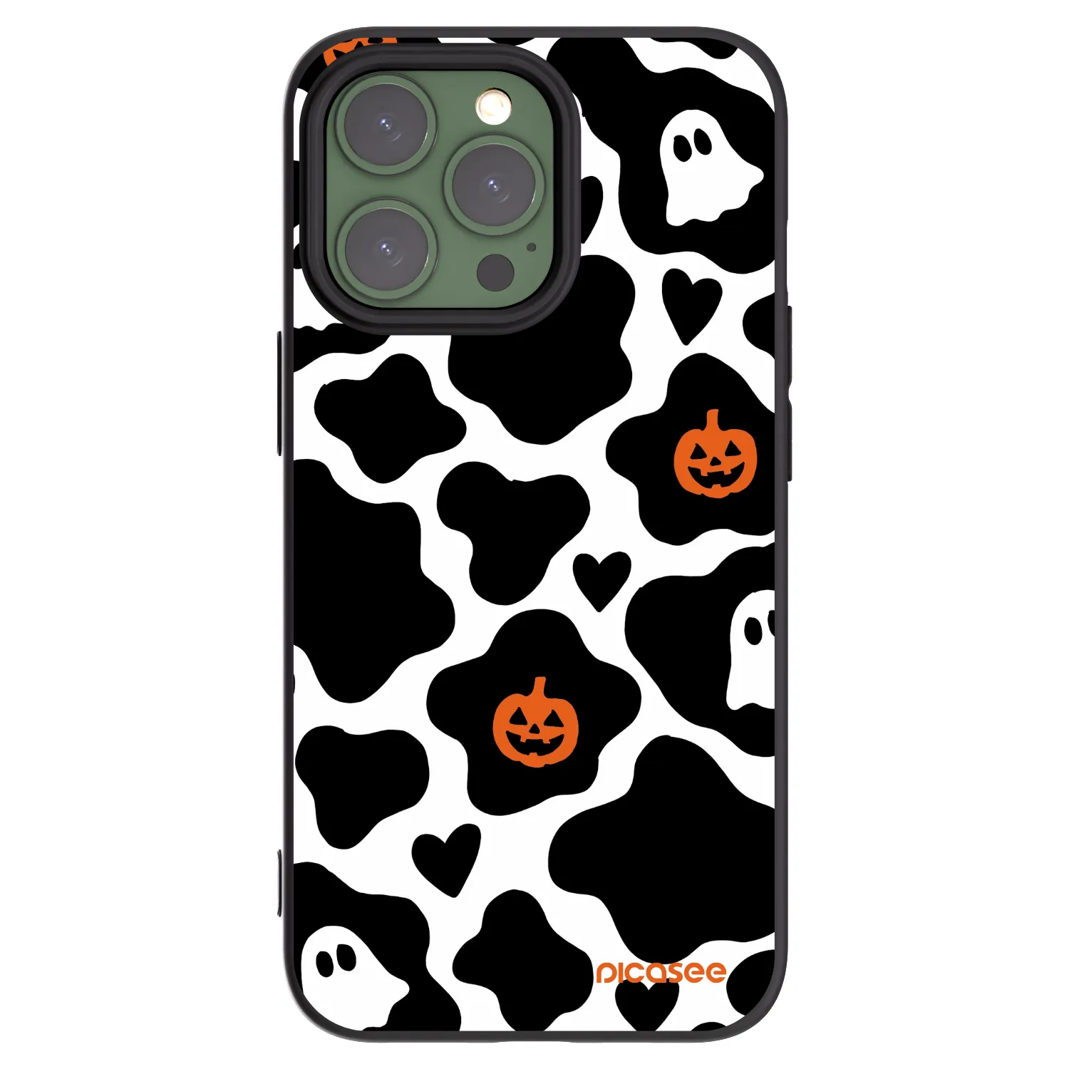 Picasee silikonowe czarne etui na Apple iPhone 13 Pro - Boow