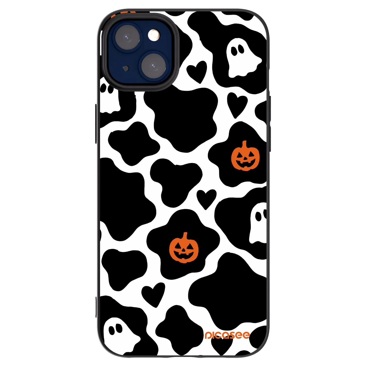 Picasee silikonowe czarne etui na Apple iPhone 14 Plus - Boow