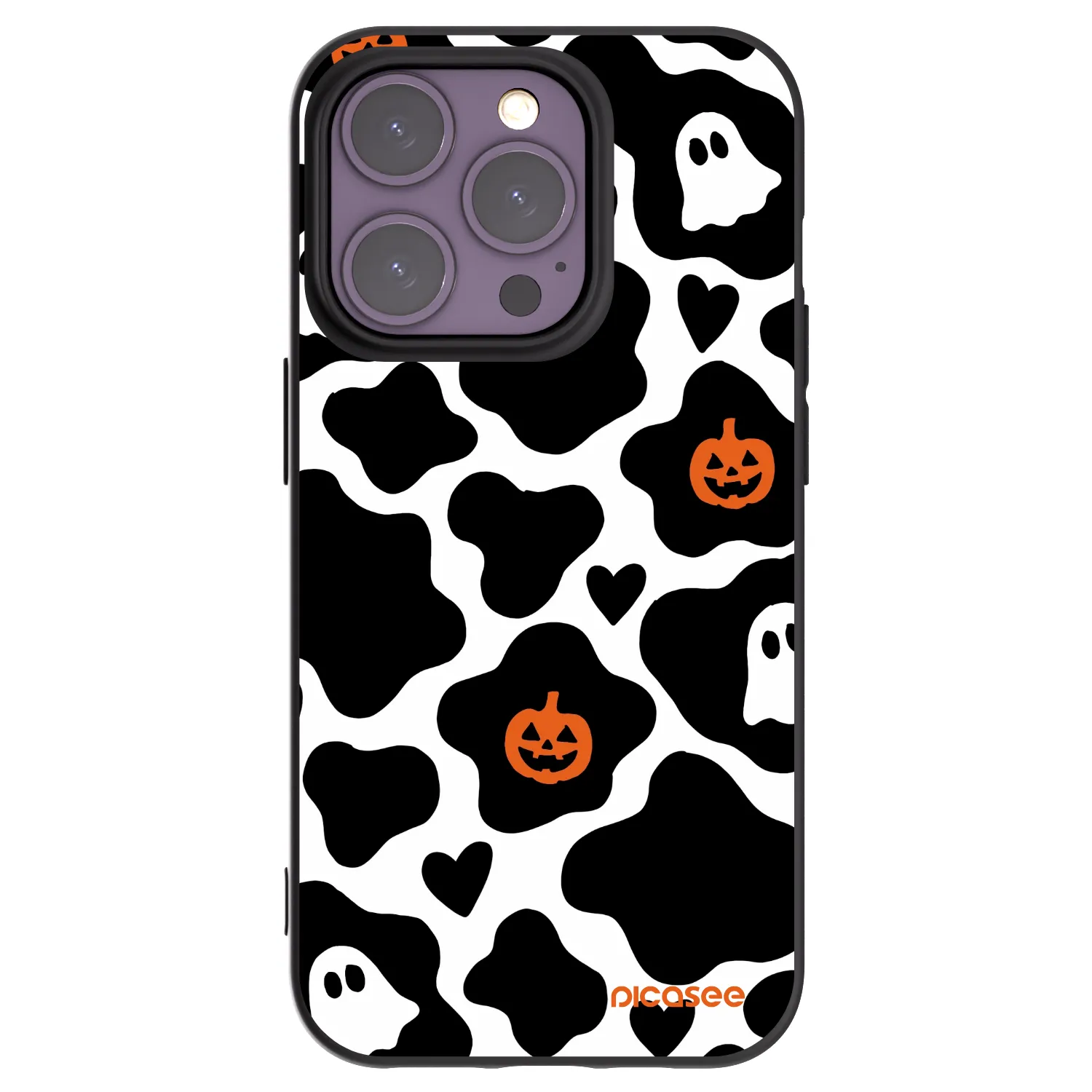 Picasee silikonowe czarne etui na Apple iPhone 14 Pro - Boow