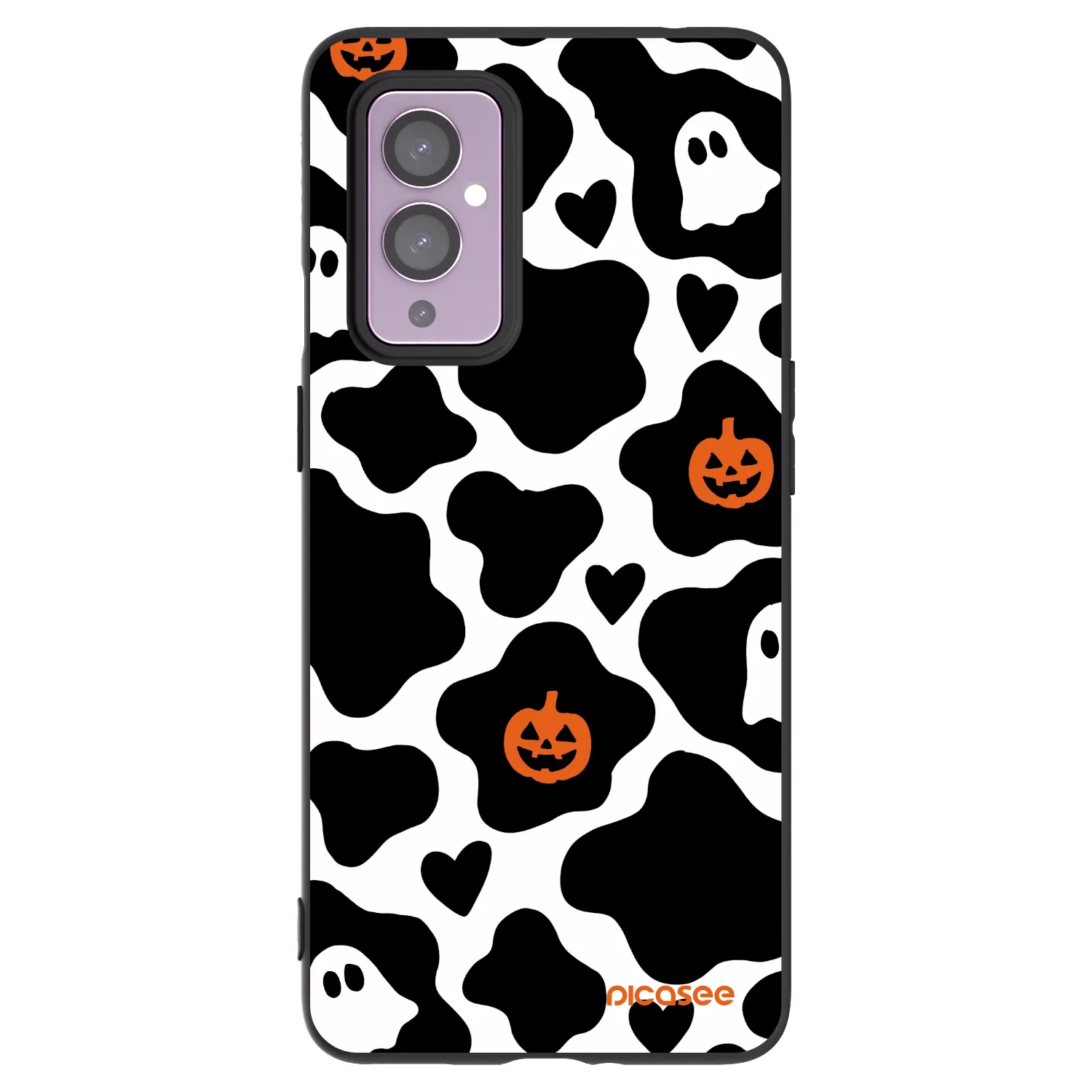 Picasee silikonowe czarne etui na OnePlus 9 - Boow