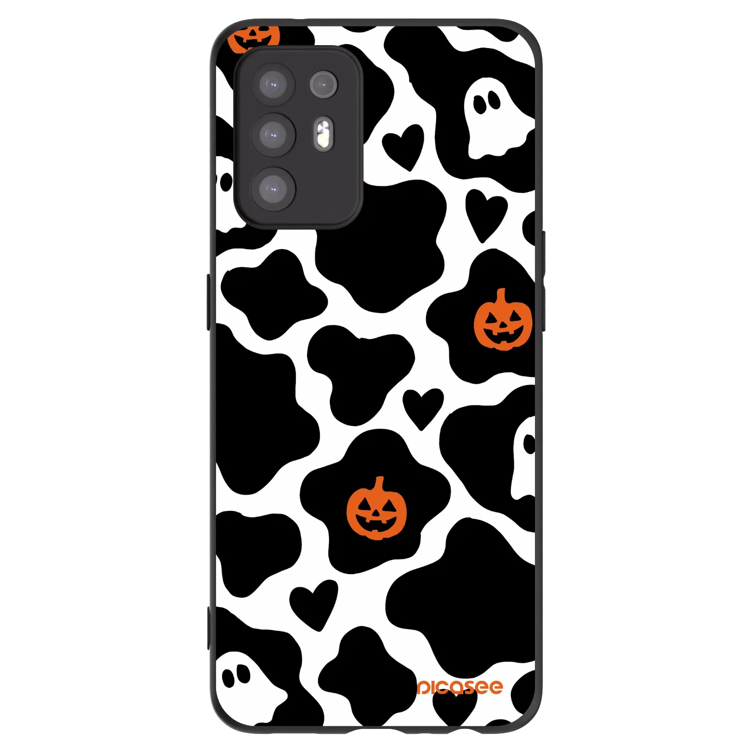 Picasee silikonowe czarne etui na OPPO A94 5G - Boow