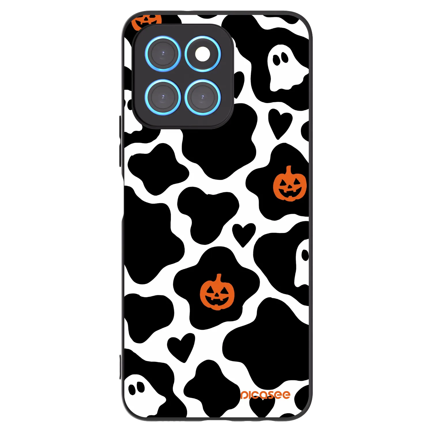 Picasee silikonowe czarne etui na Honor X6 - Boow