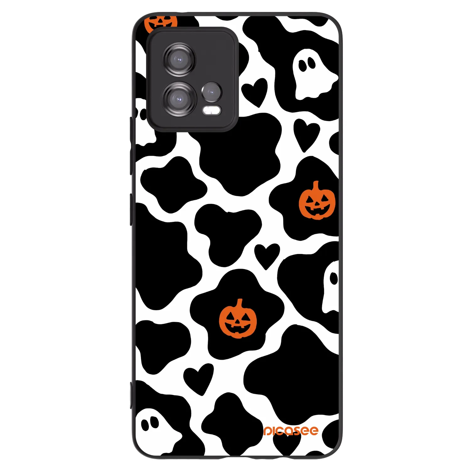 Picasee silikonowe czarne etui na Motorola Moto G72 - Boow