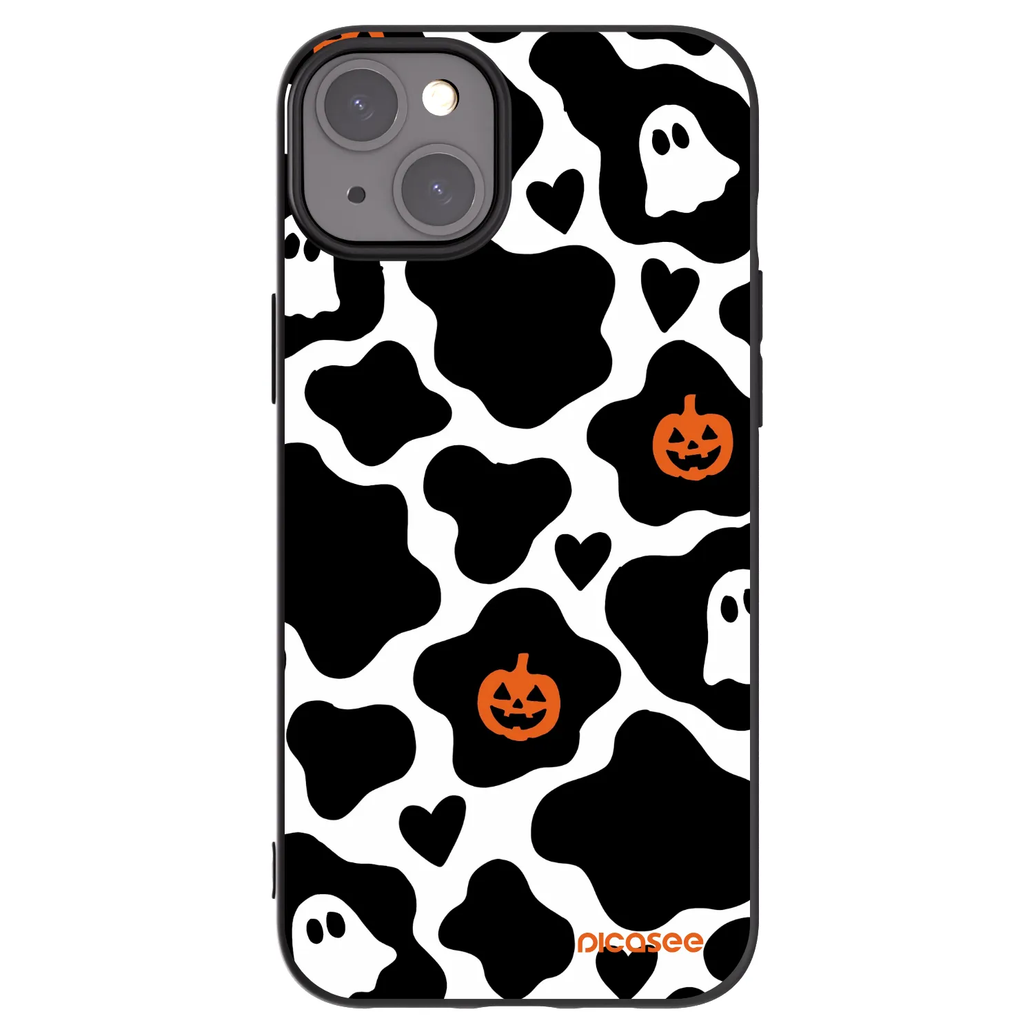 Picasee silikonowe czarne etui na Apple iPhone 15 Plus - Boow