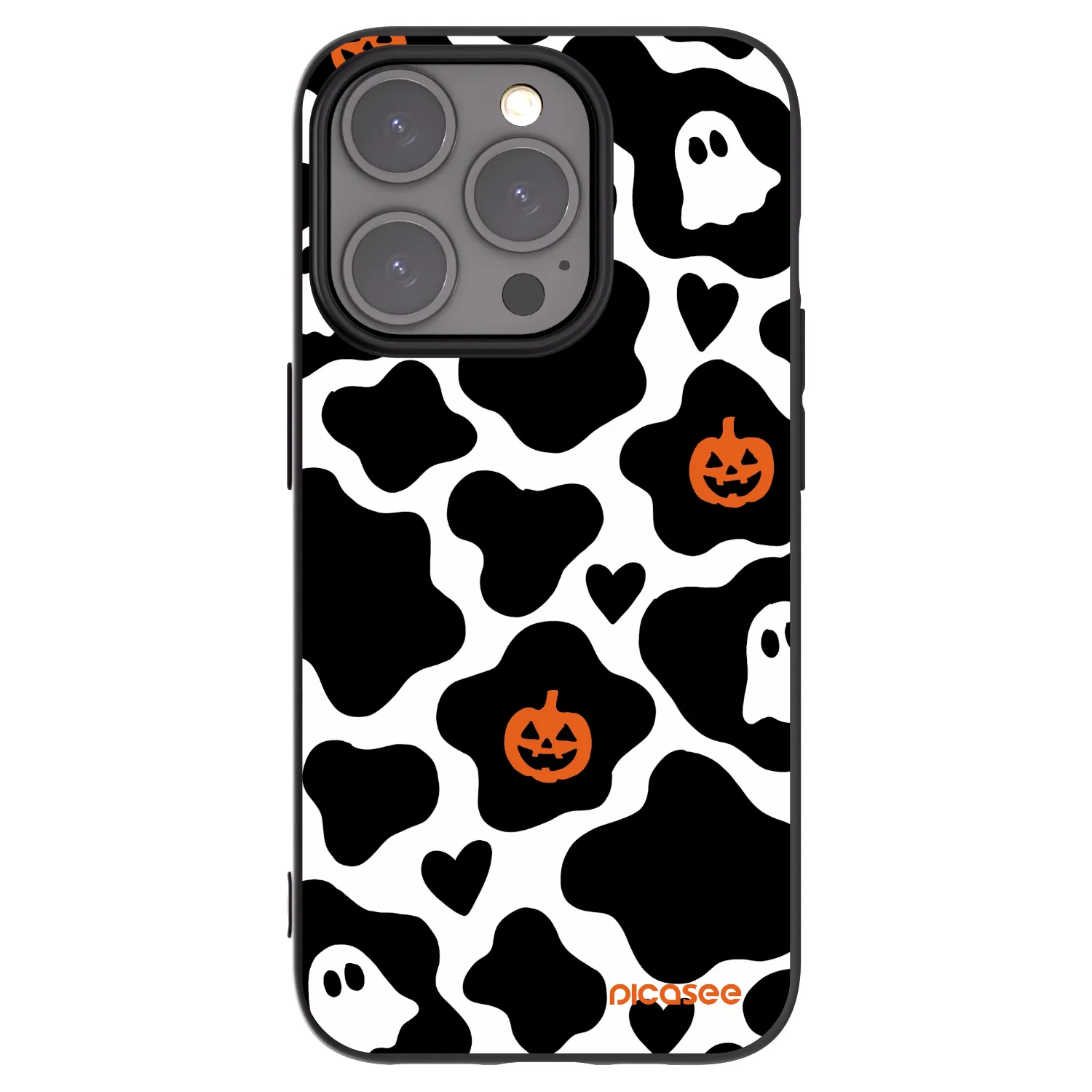 Picasee silikonowe czarne etui na Apple iPhone 15 Pro - Boow