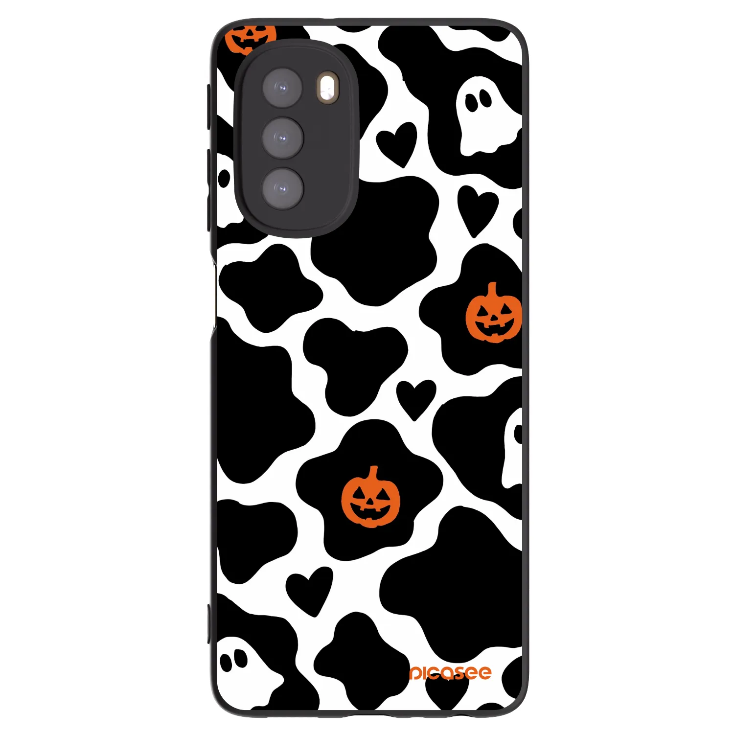 Picasee silikonowe czarne etui na Motorola Moto G51 - Boow