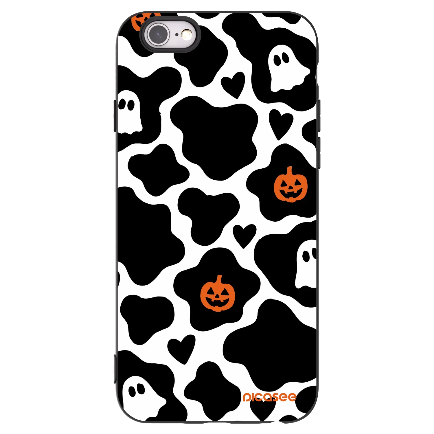 Picasee silikonowe czarne etui na Apple iPhone 6/6S - Boow