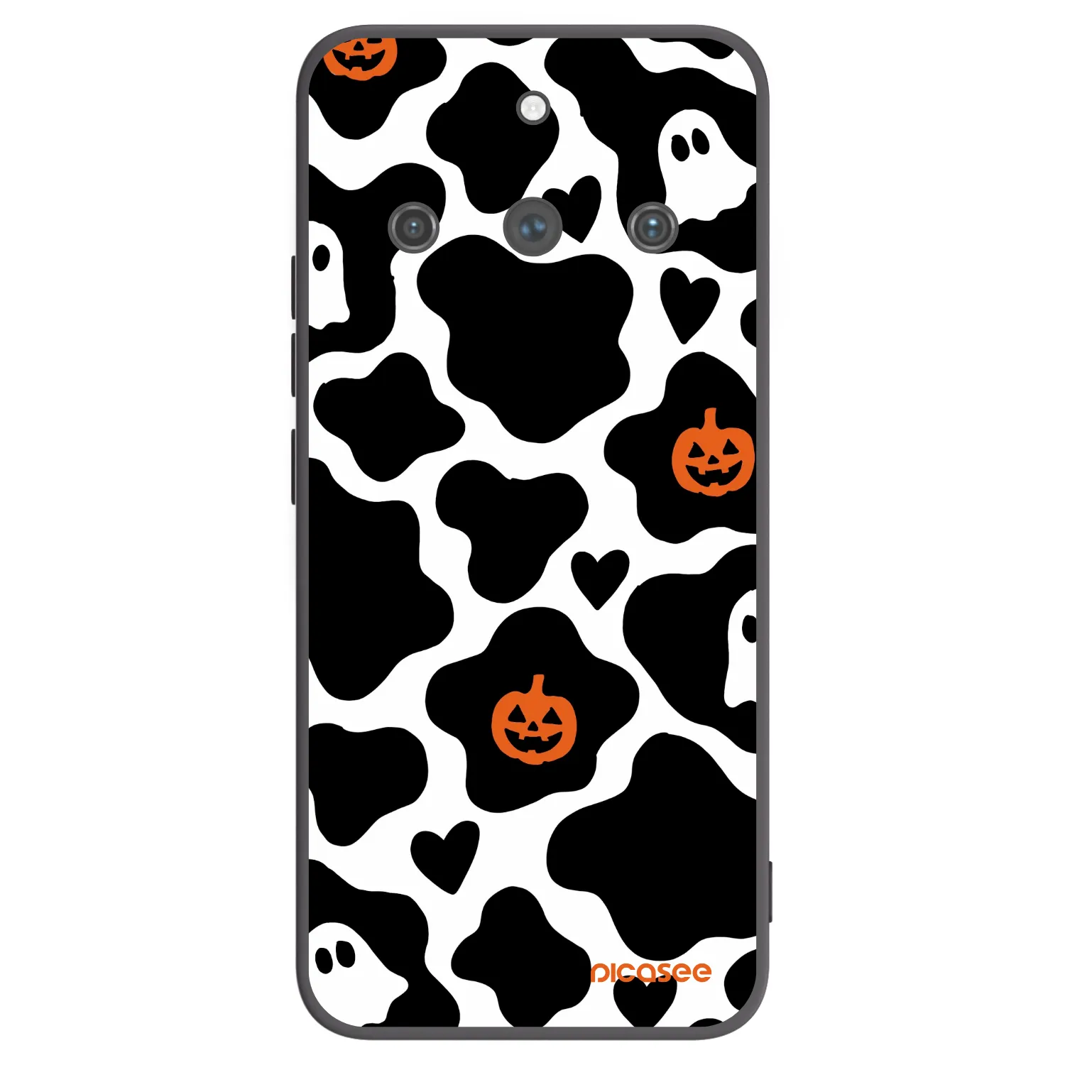 Picasee silikonowe czarne etui na Realme 11 Pro+ - Boow