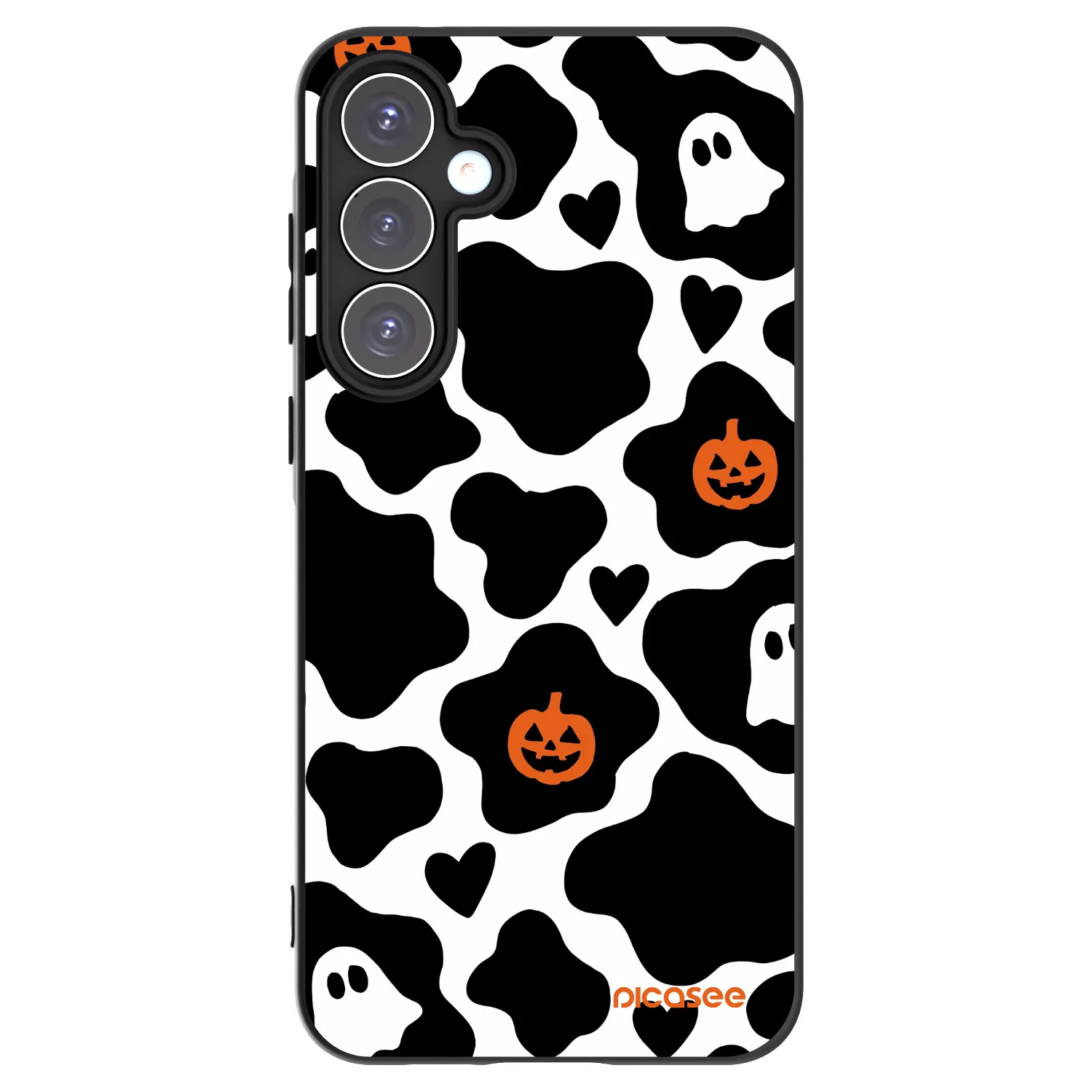 Picasee silikonowe czarne etui na Samsung Galaxy A55 5G A556B - Boow