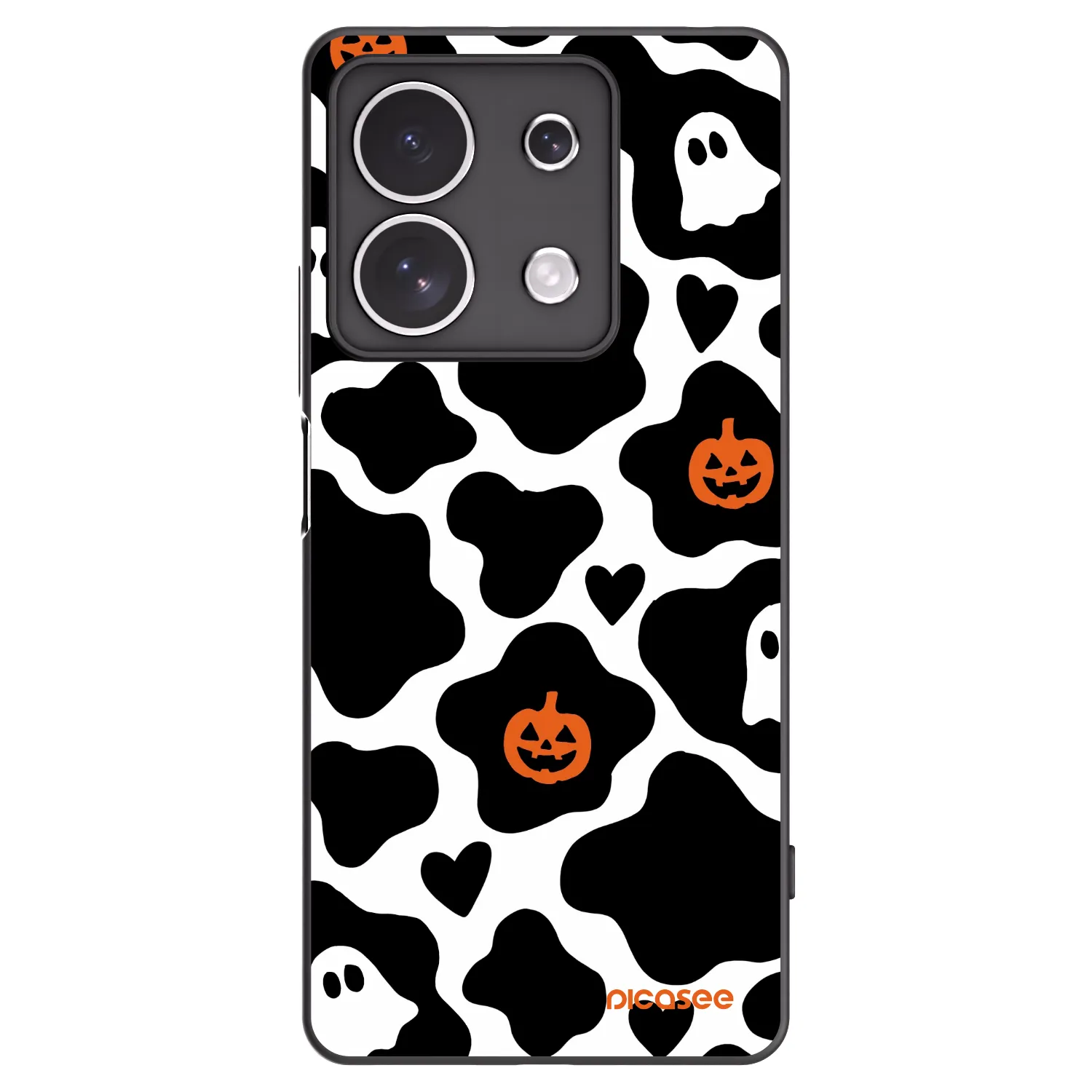 Picasee silikonowe czarne etui na Xiaomi Redmi Note 13 4G - Boow