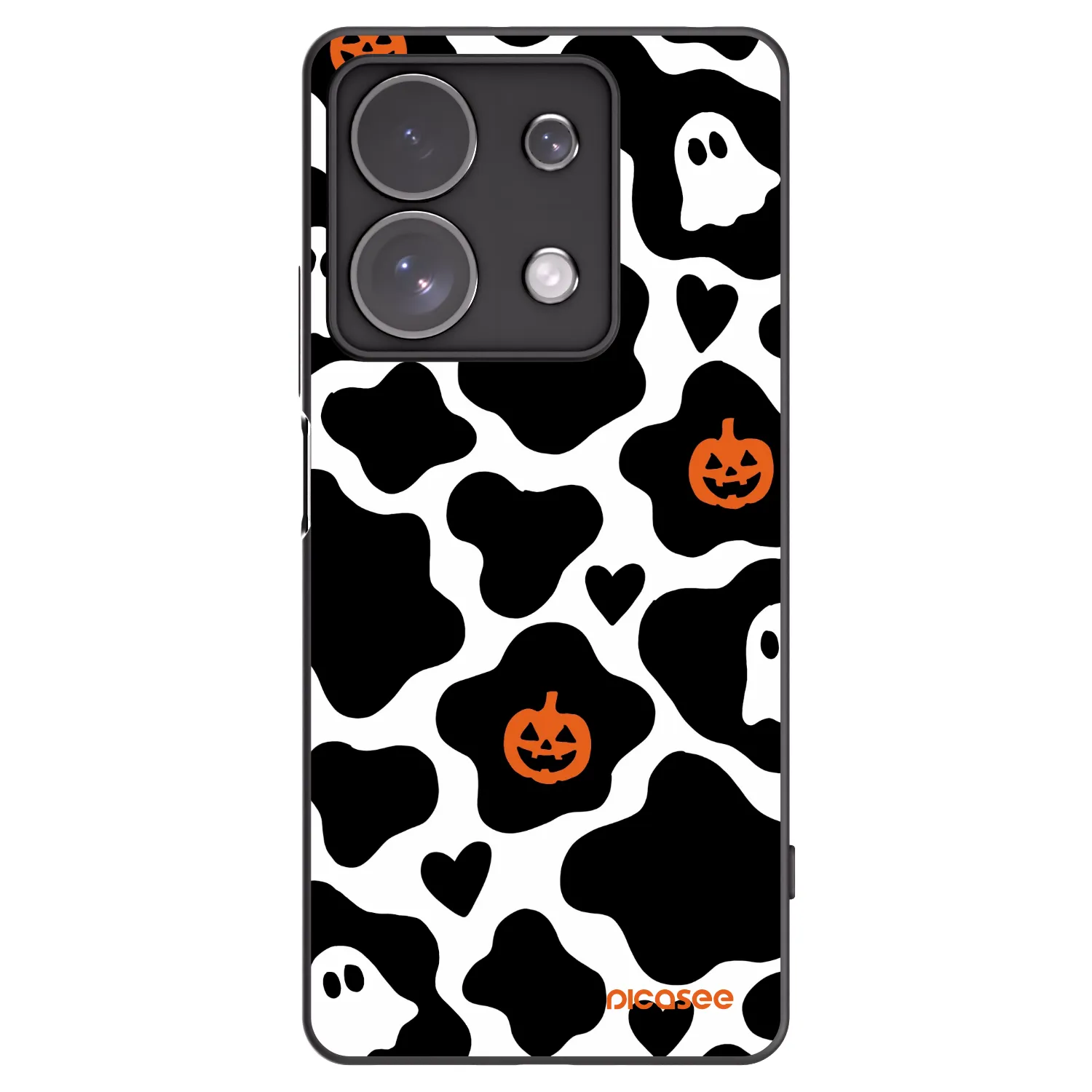 Picasee silikonowe czarne etui na Xiaomi Redmi Note 13 Pro 4G - Boow