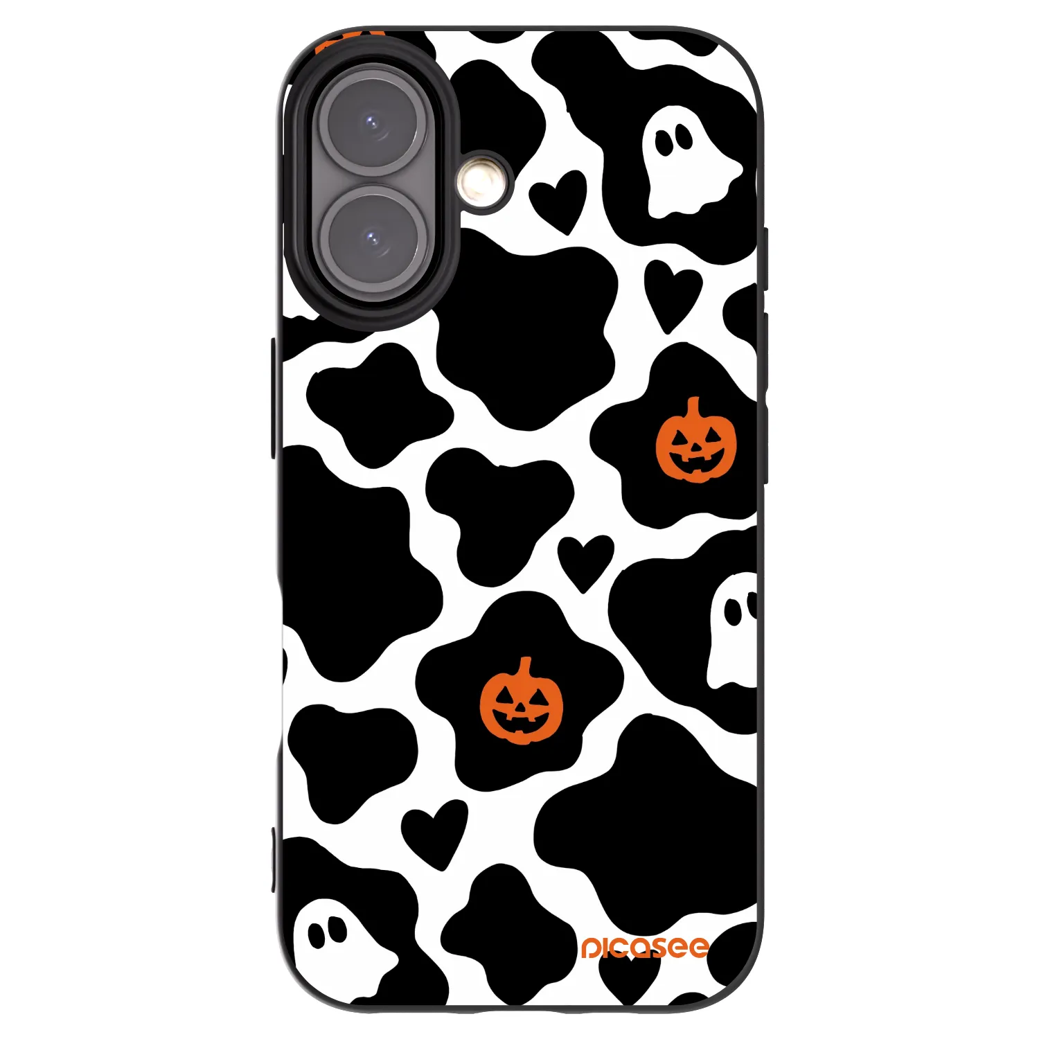 Picasee silikonowe czarne etui na Apple iPhone 16 - Boow