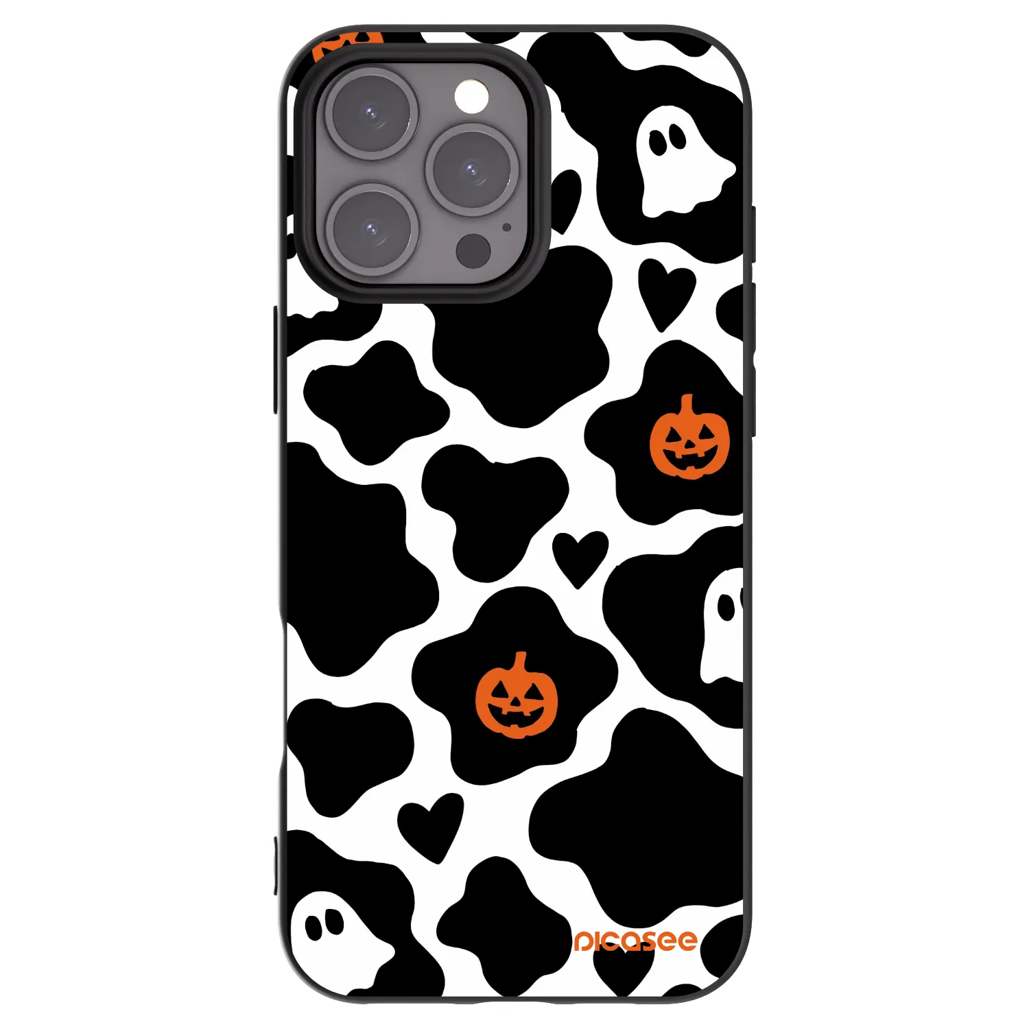 Picasee silikonowe czarne etui na Apple iPhone 16 Pro Max - Boow