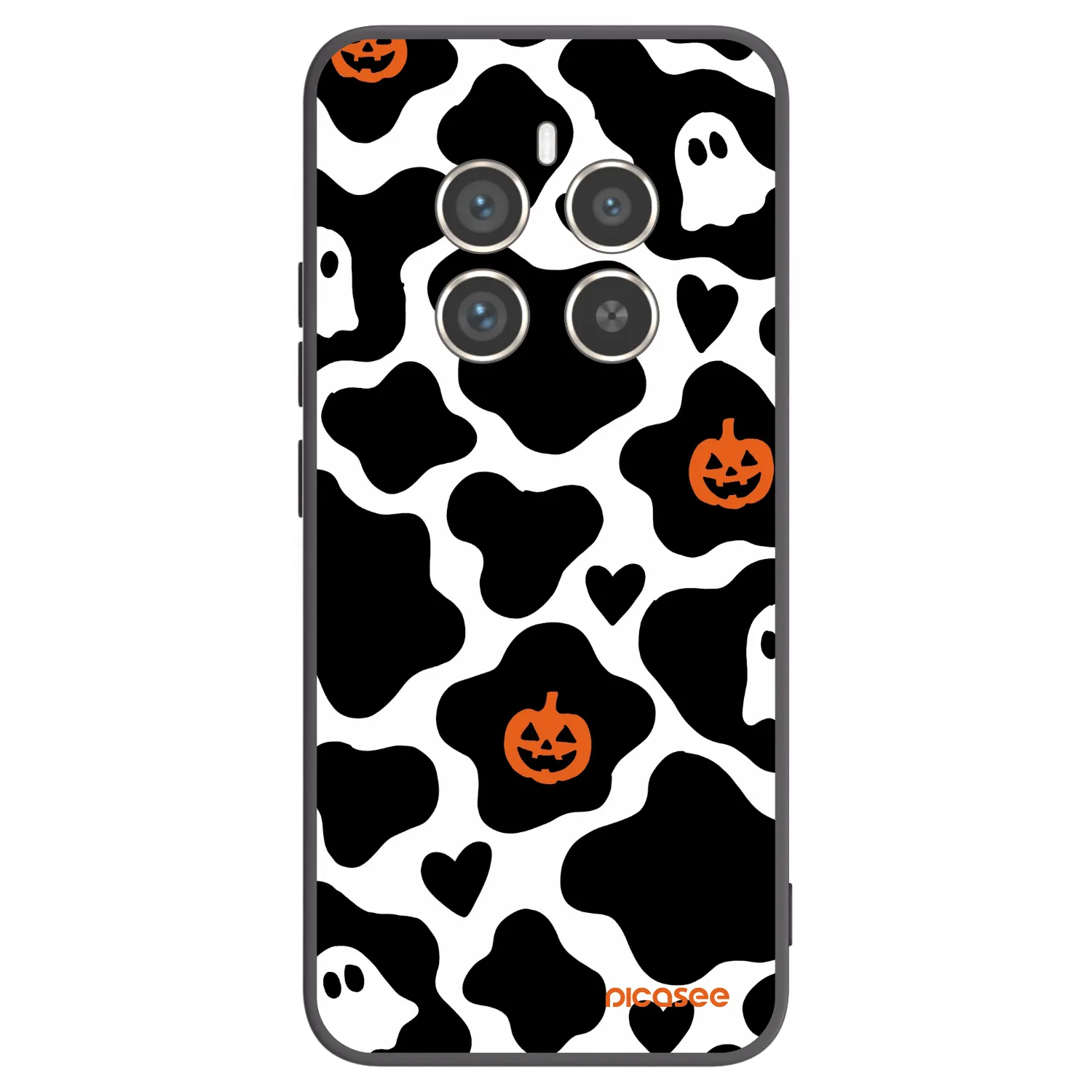 Picasee silikonowe czarne etui na Realme 12 Pro 5G - Boow
