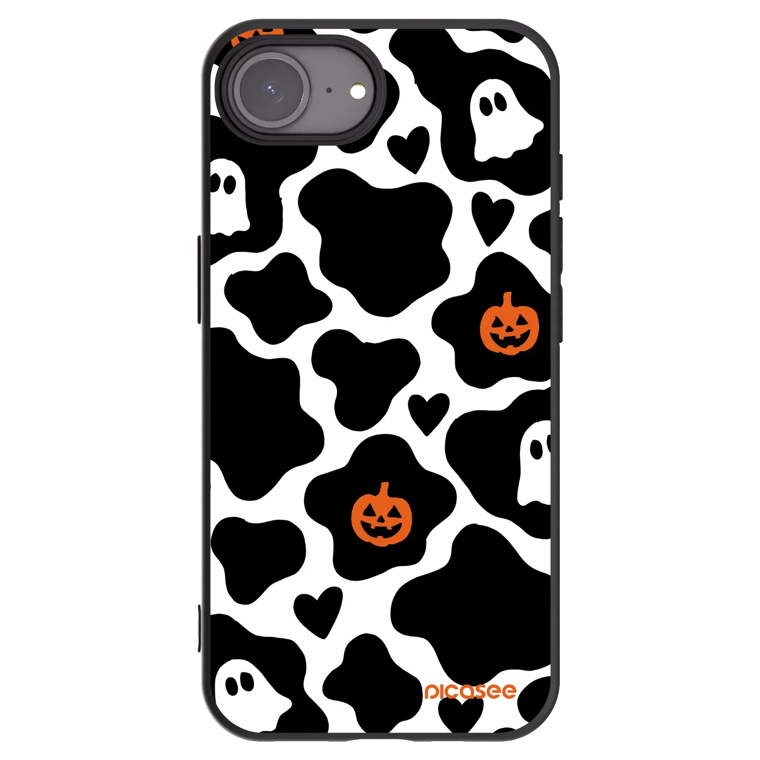 Picasee silikonowe czarne etui na Apple iPhone 16e - Boow