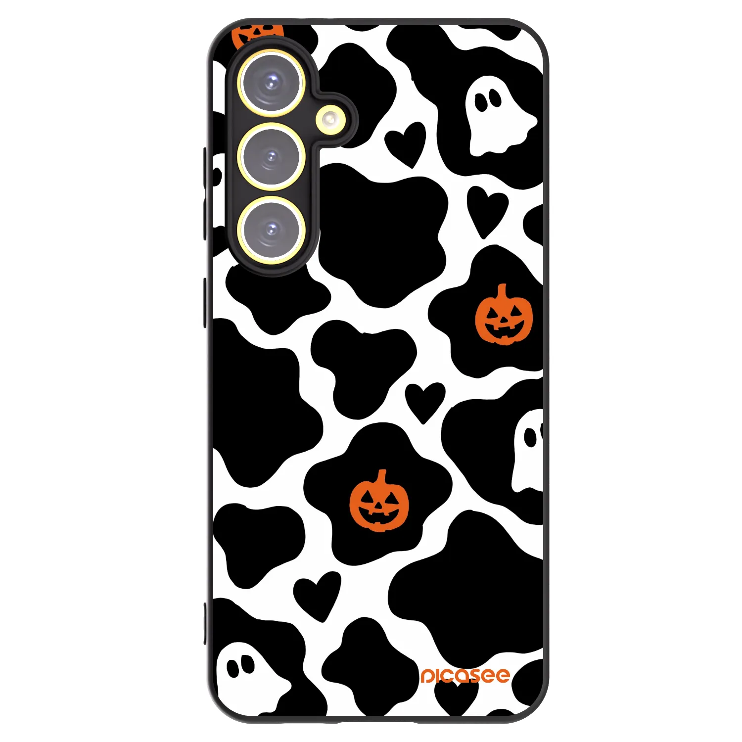 Picasee silikonowe czarne etui na Samsung Galaxy S24 FE S721B - Boow