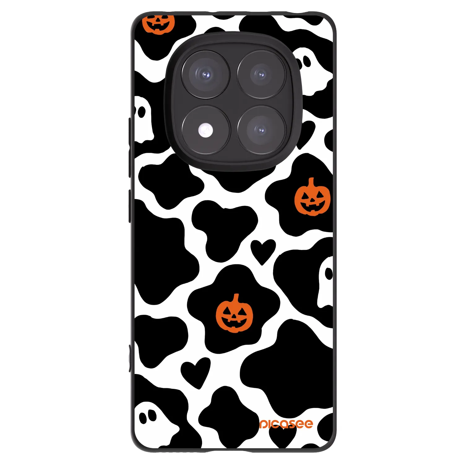 Picasee silikonowe czarne etui na Xiaomi Redmi Note 14 Pro 5G - Boow