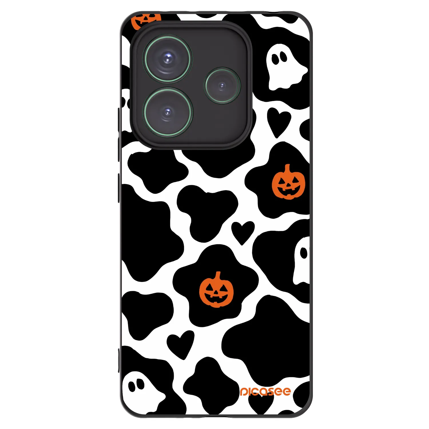 Picasee silikonowe czarne etui na Xiaomi Redmi Note 14 5G - Boow