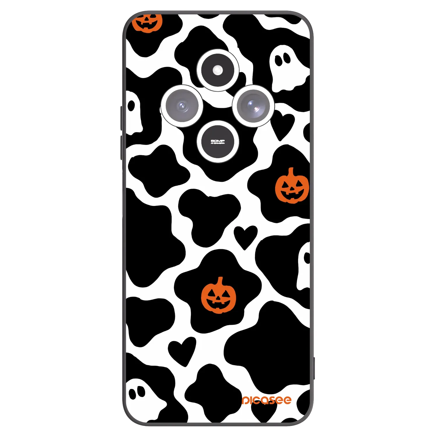 Picasee silikonowe czarne etui na Xiaomi Redmi 14C - Boow